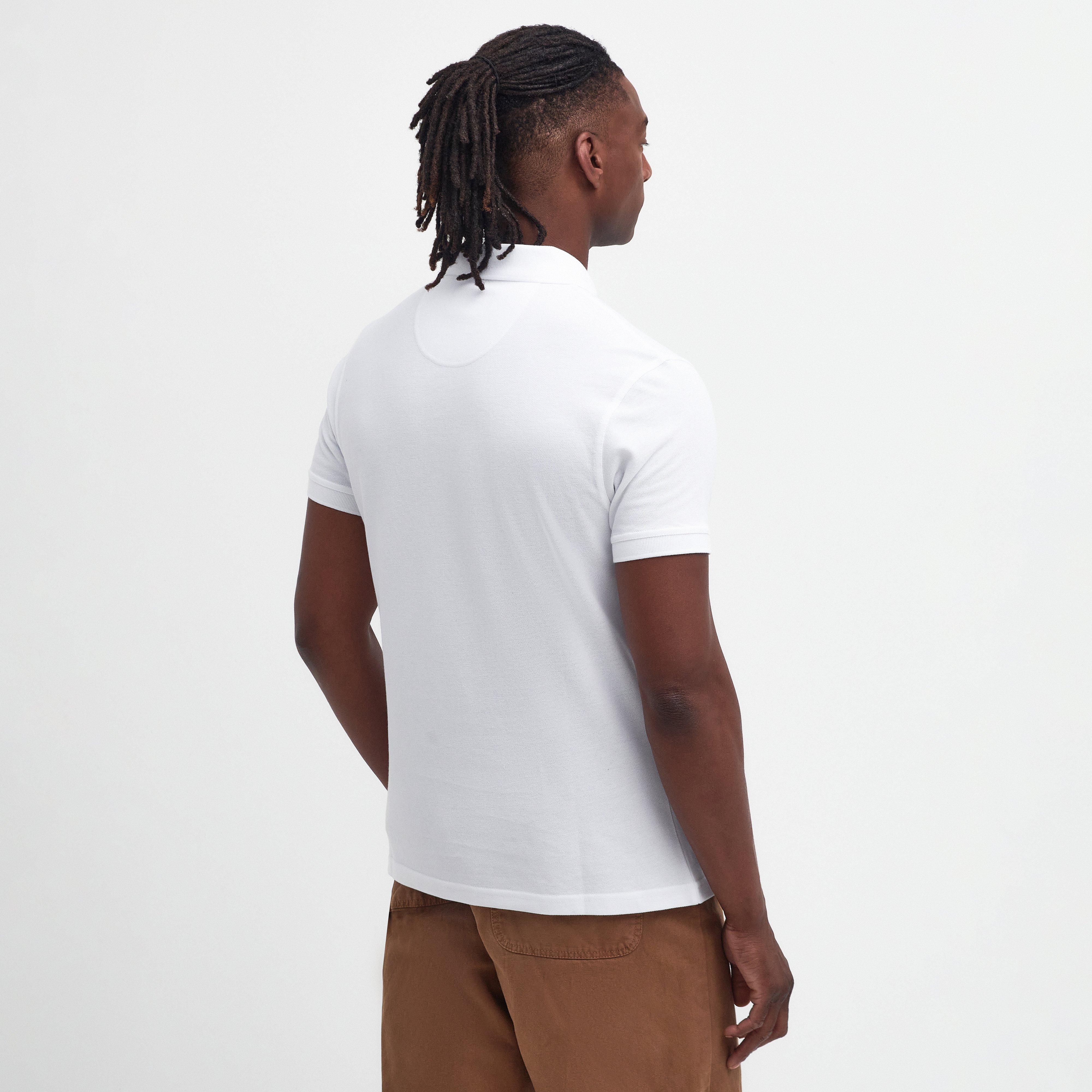 Mens Sports Polo Shirt White