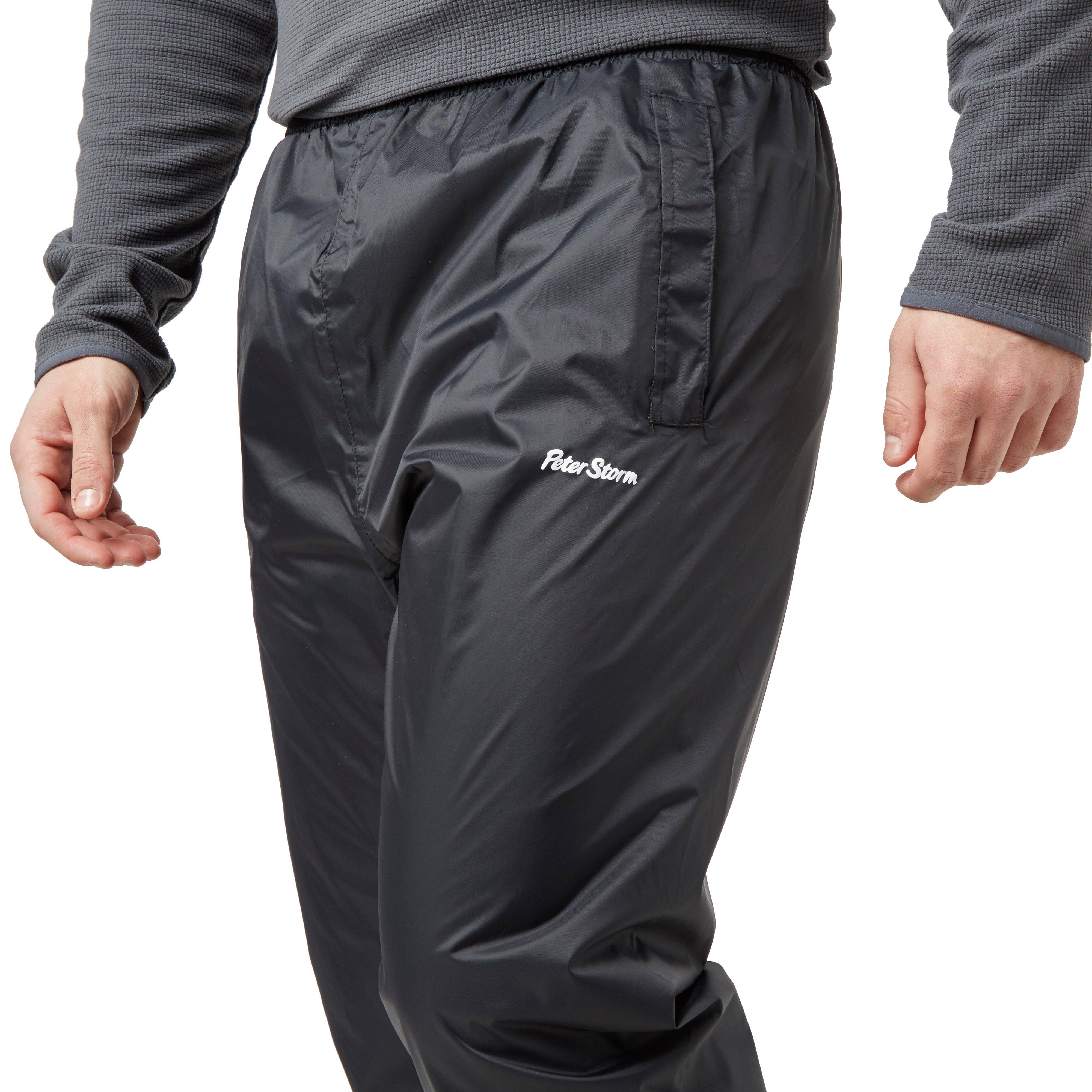 Mens Waterproof Packable Pants Black