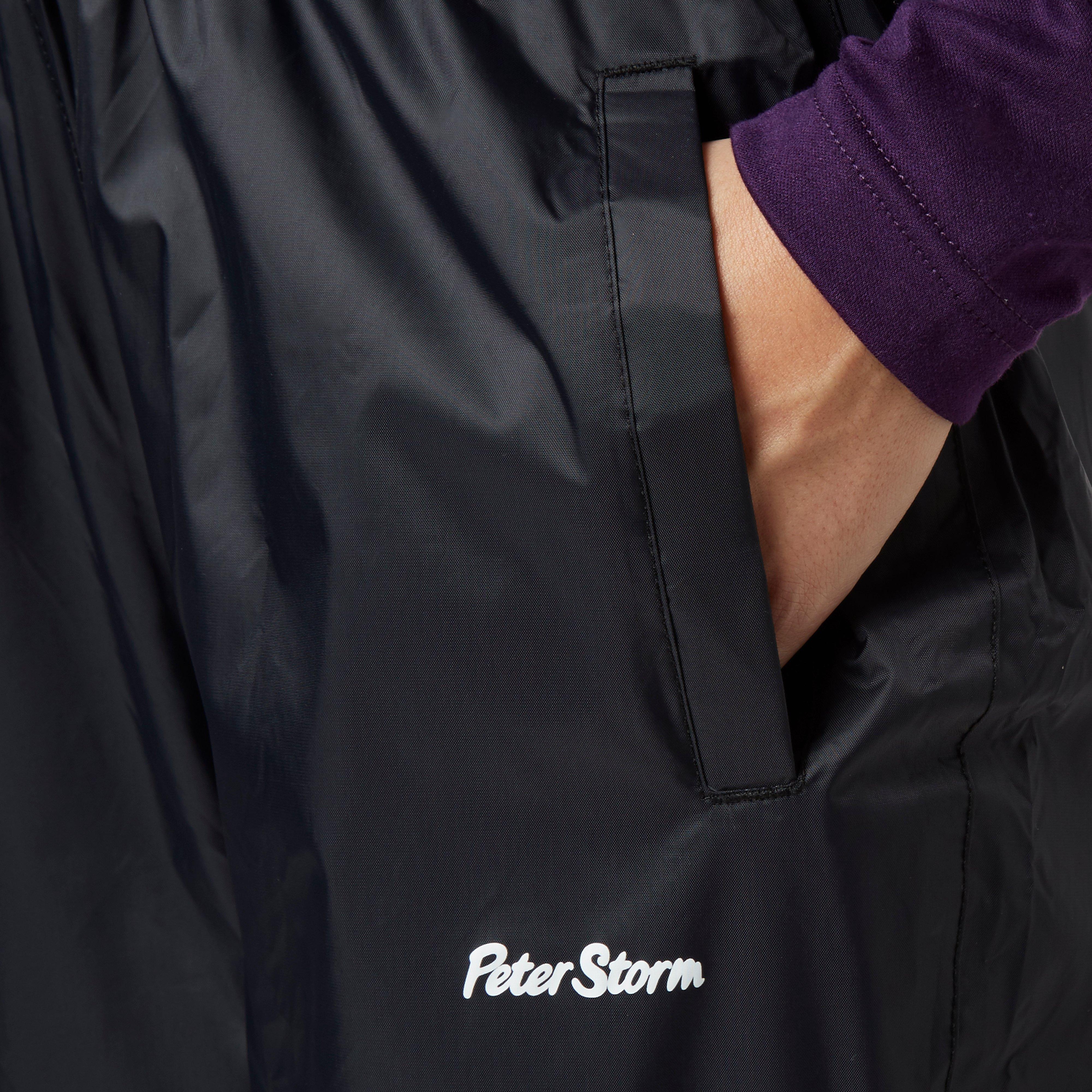 Womens Packable Waterproof Pants Black