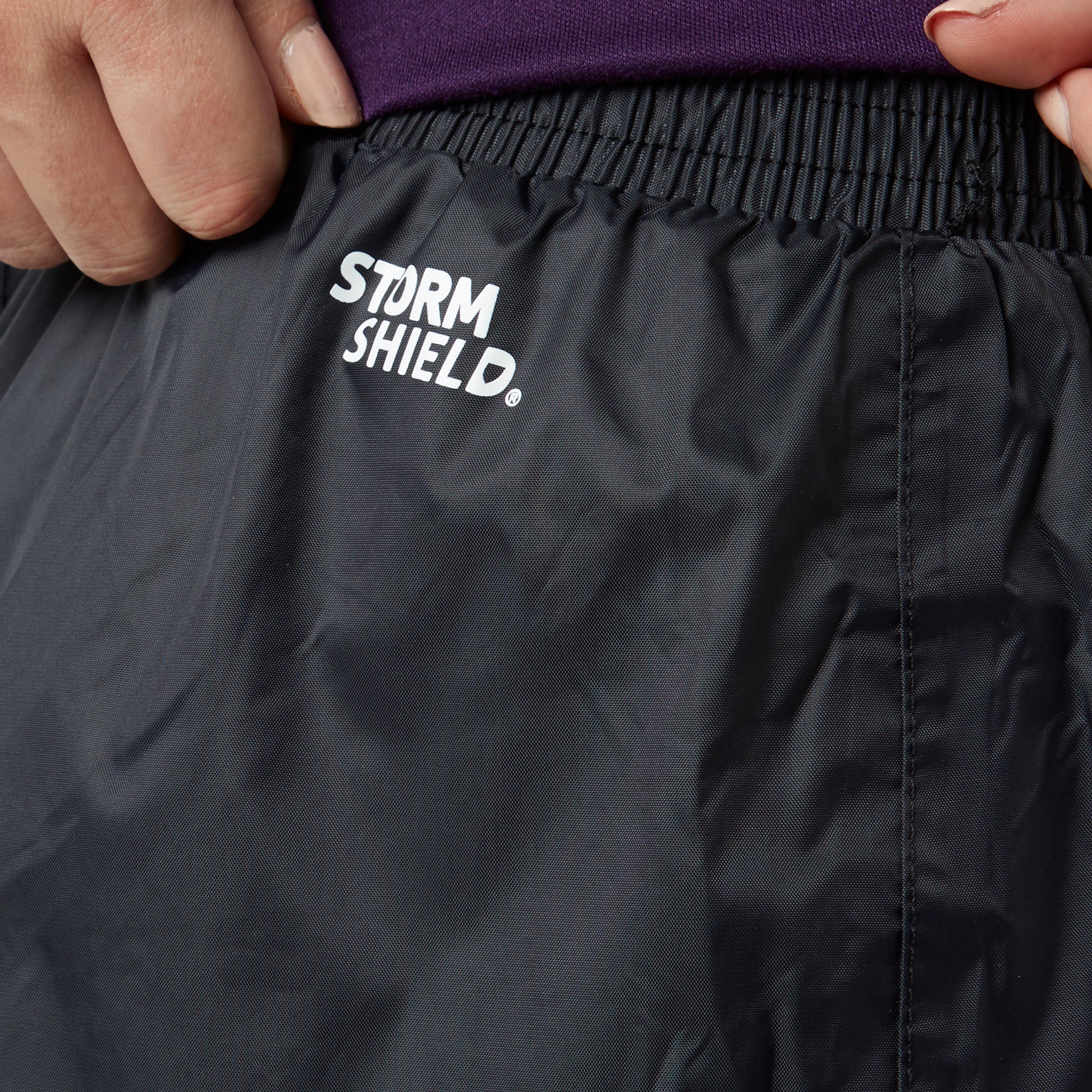 Womens Packable Waterproof Pants Black