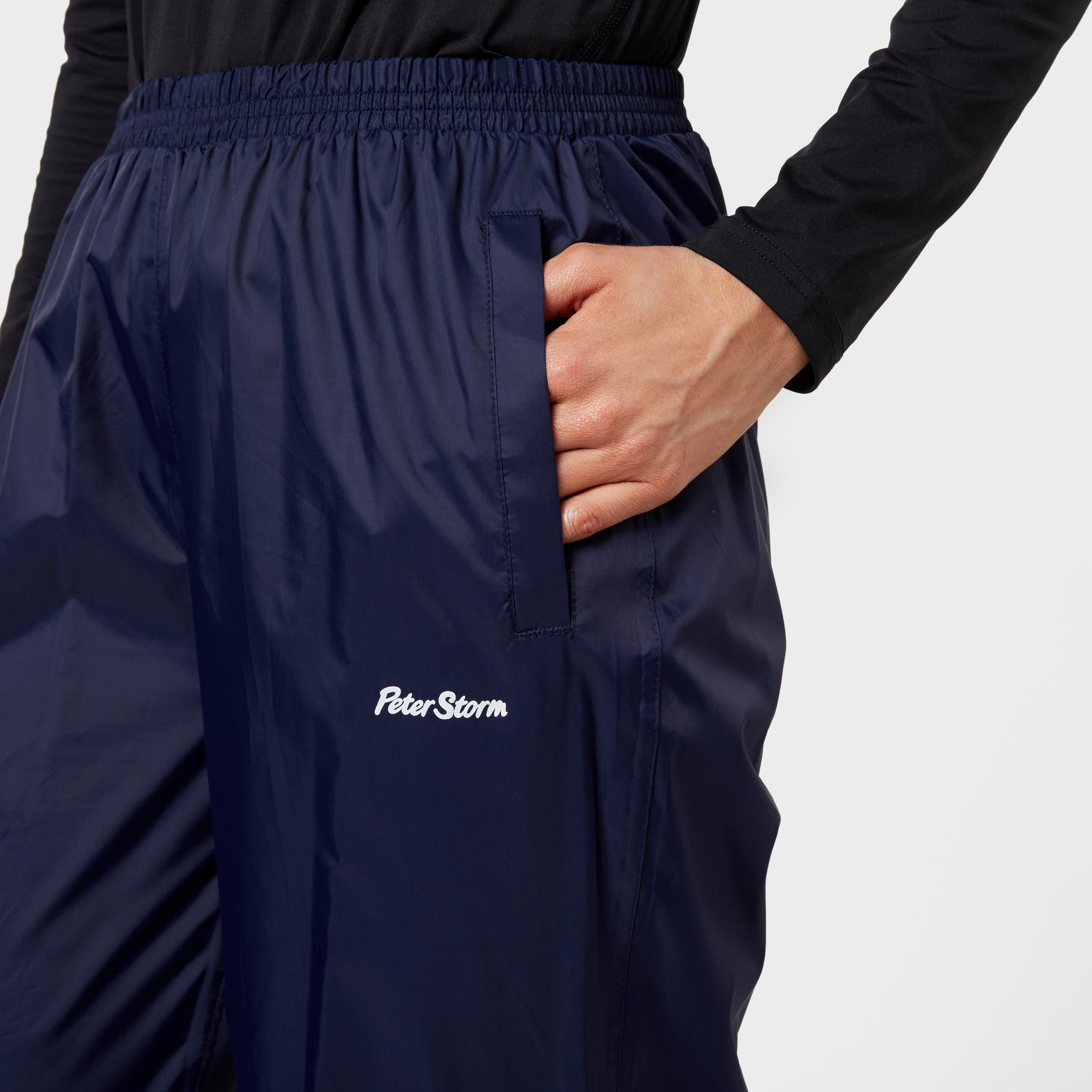 Womens Packable Waterproof Pants Navy