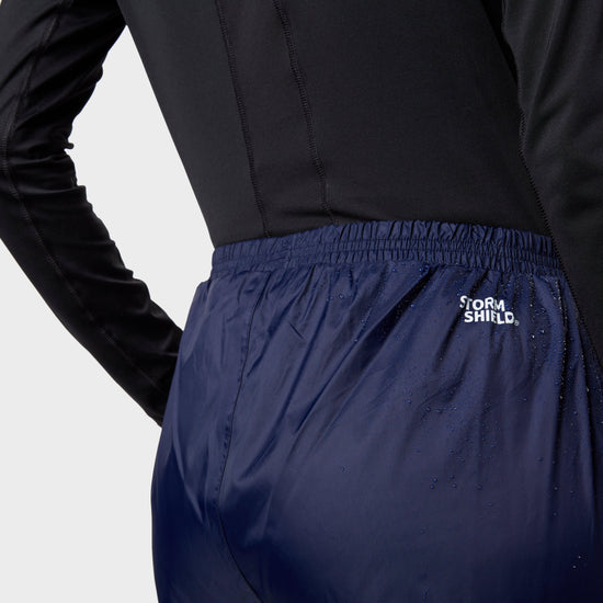 Womens Packable Waterproof Pants Navy