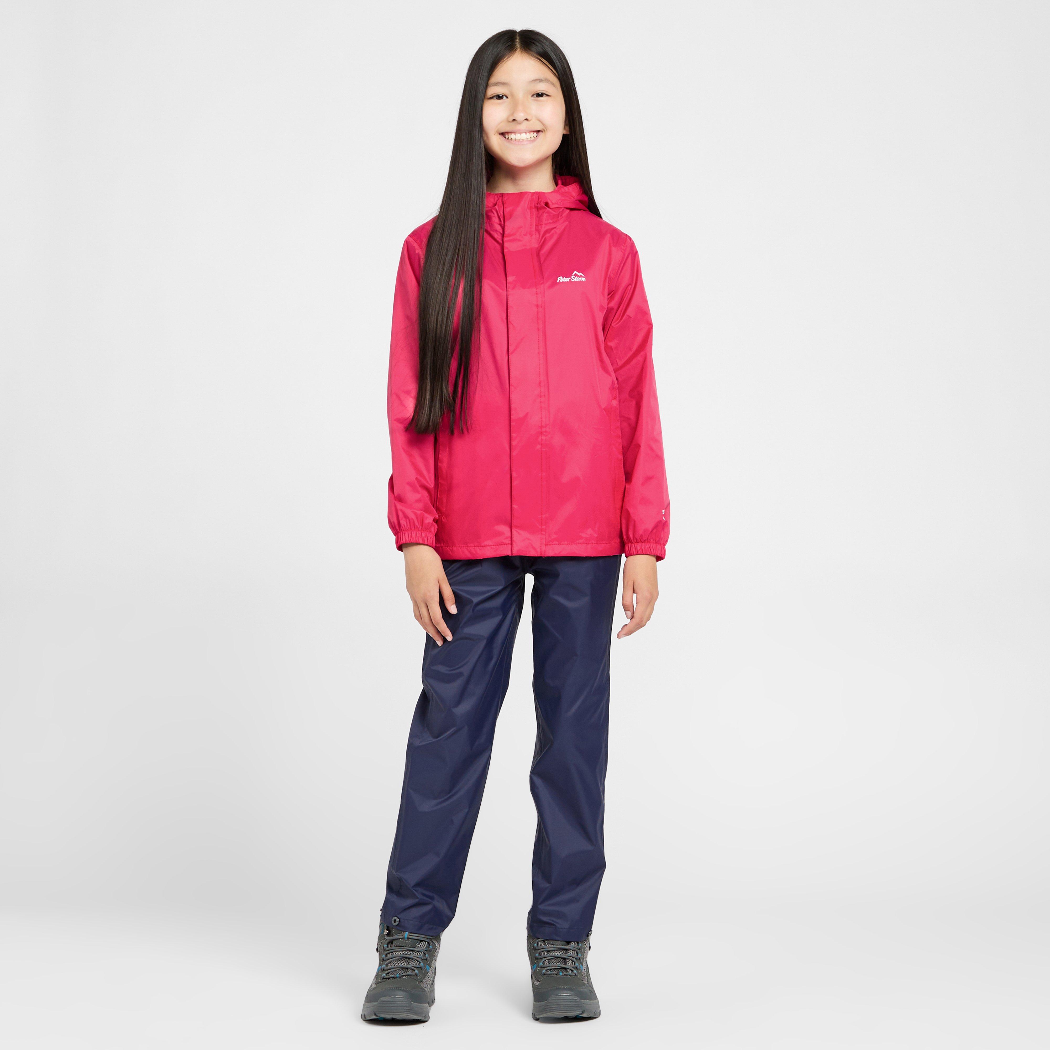Kids Packable Waterproof Jacket Pink