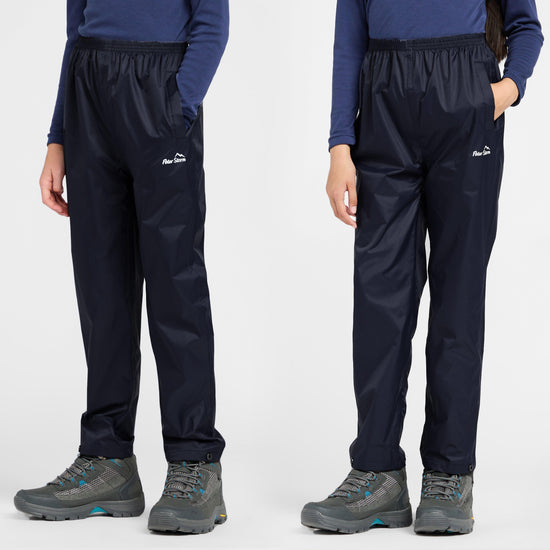 Kids Packable Waterproof Pants Navy