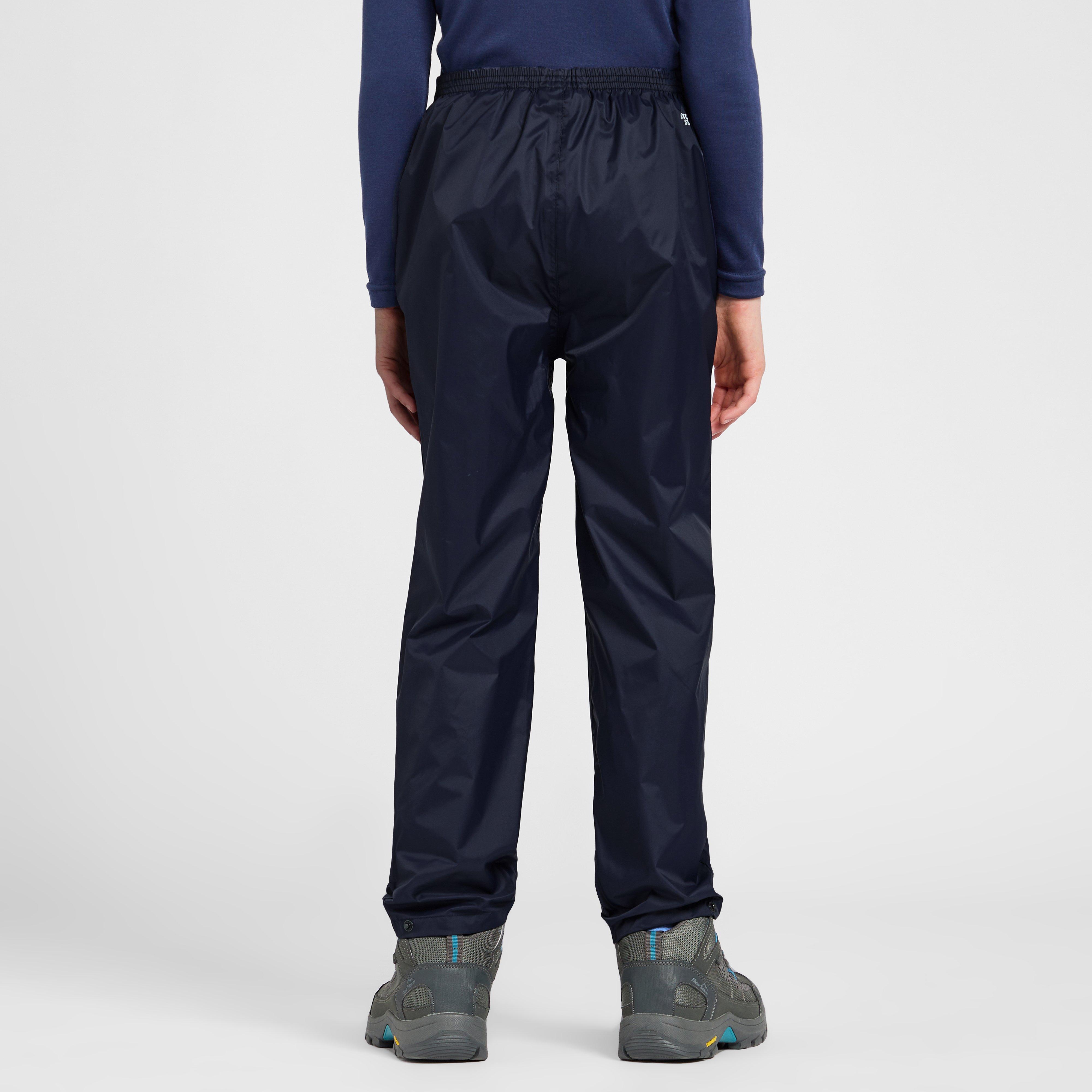 Kids Packable Waterproof Pants Navy
