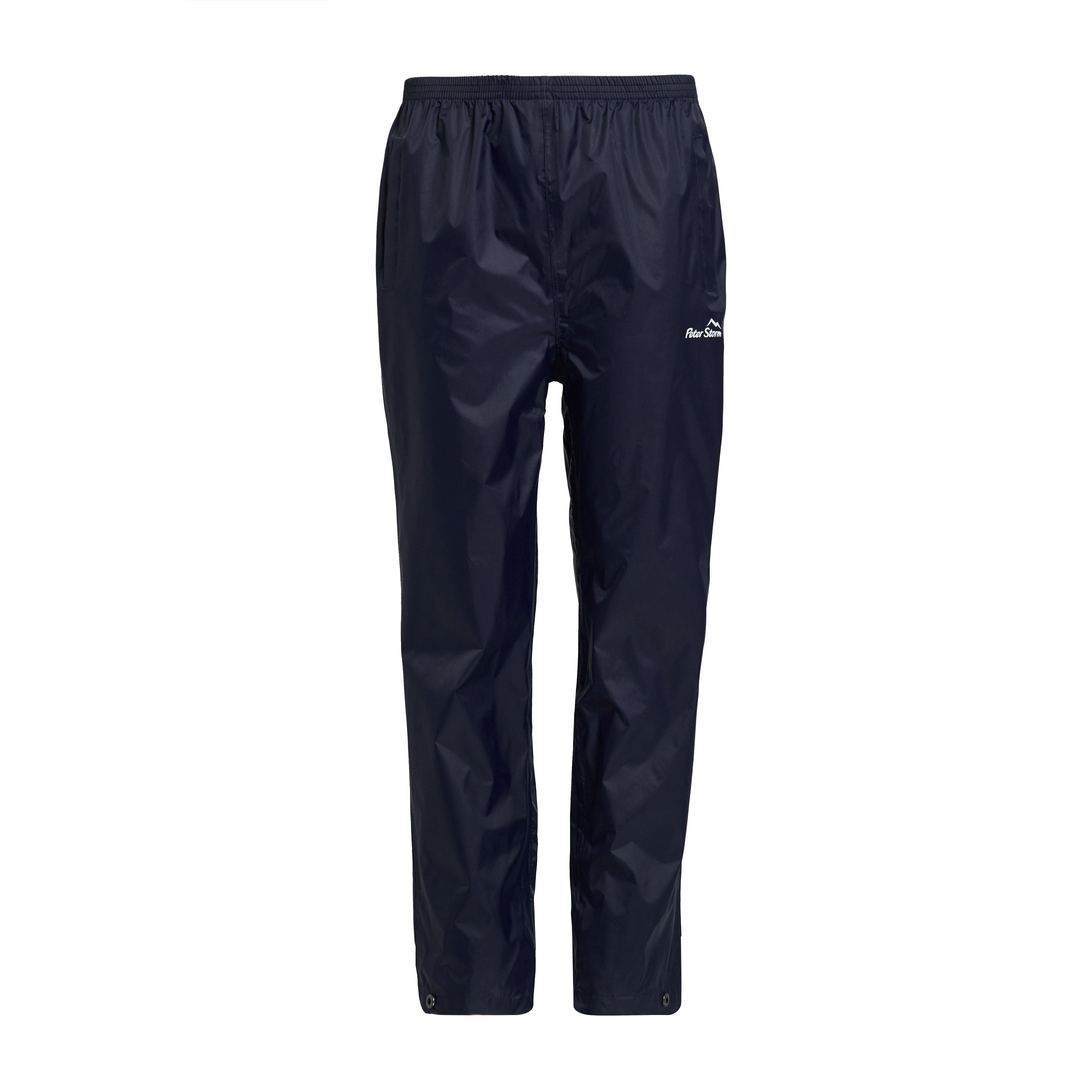 Kids Packable Waterproof Pants Navy