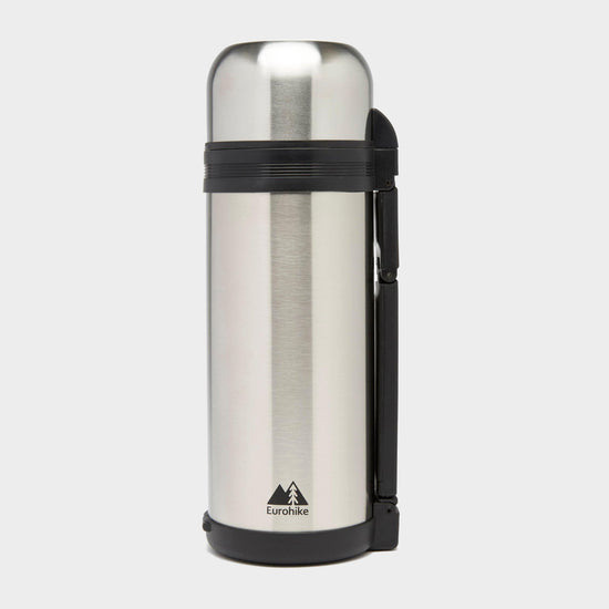 Stainless Steel Flask Silver/Black 1.5L