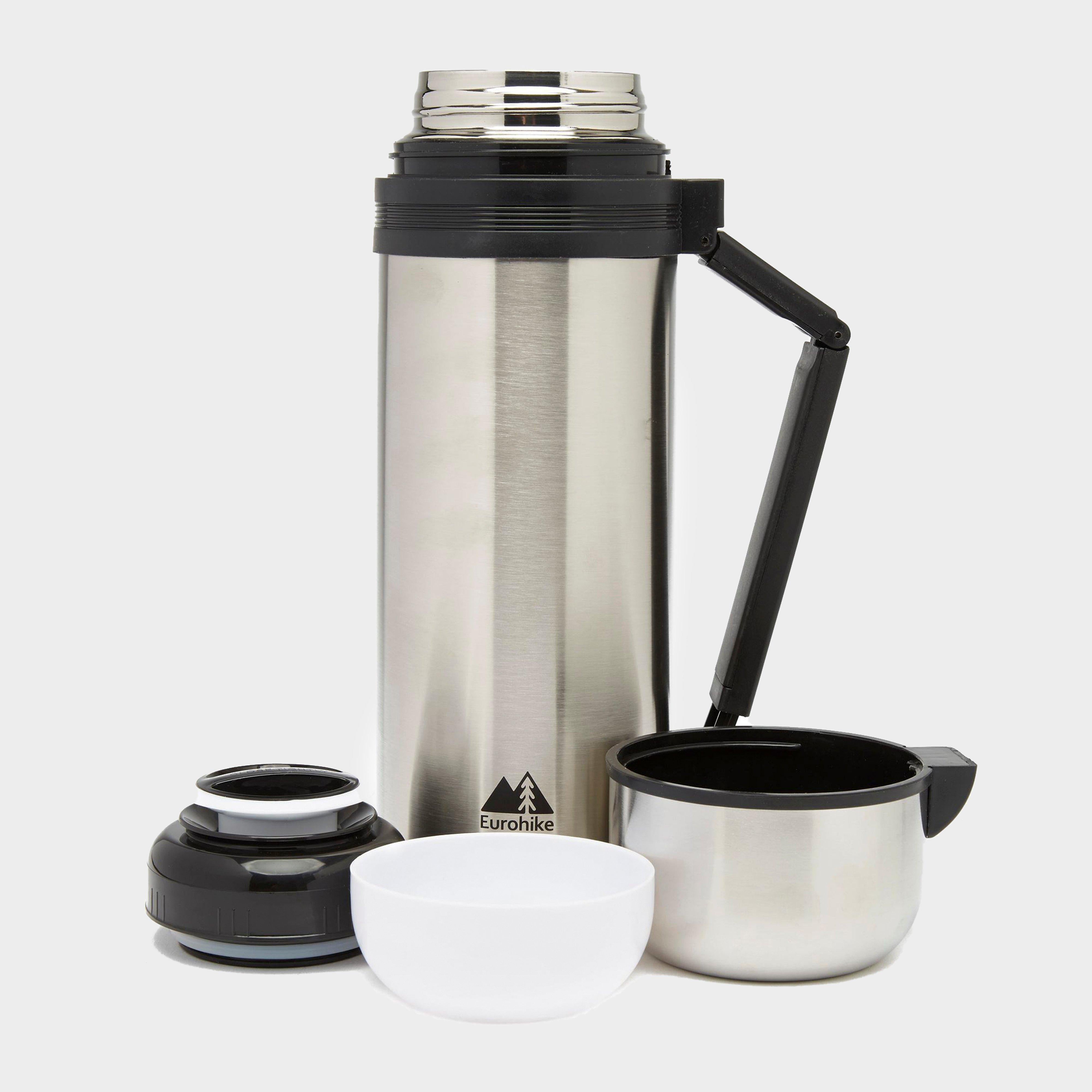 Stainless Steel Flask Silver/Black 1.5L