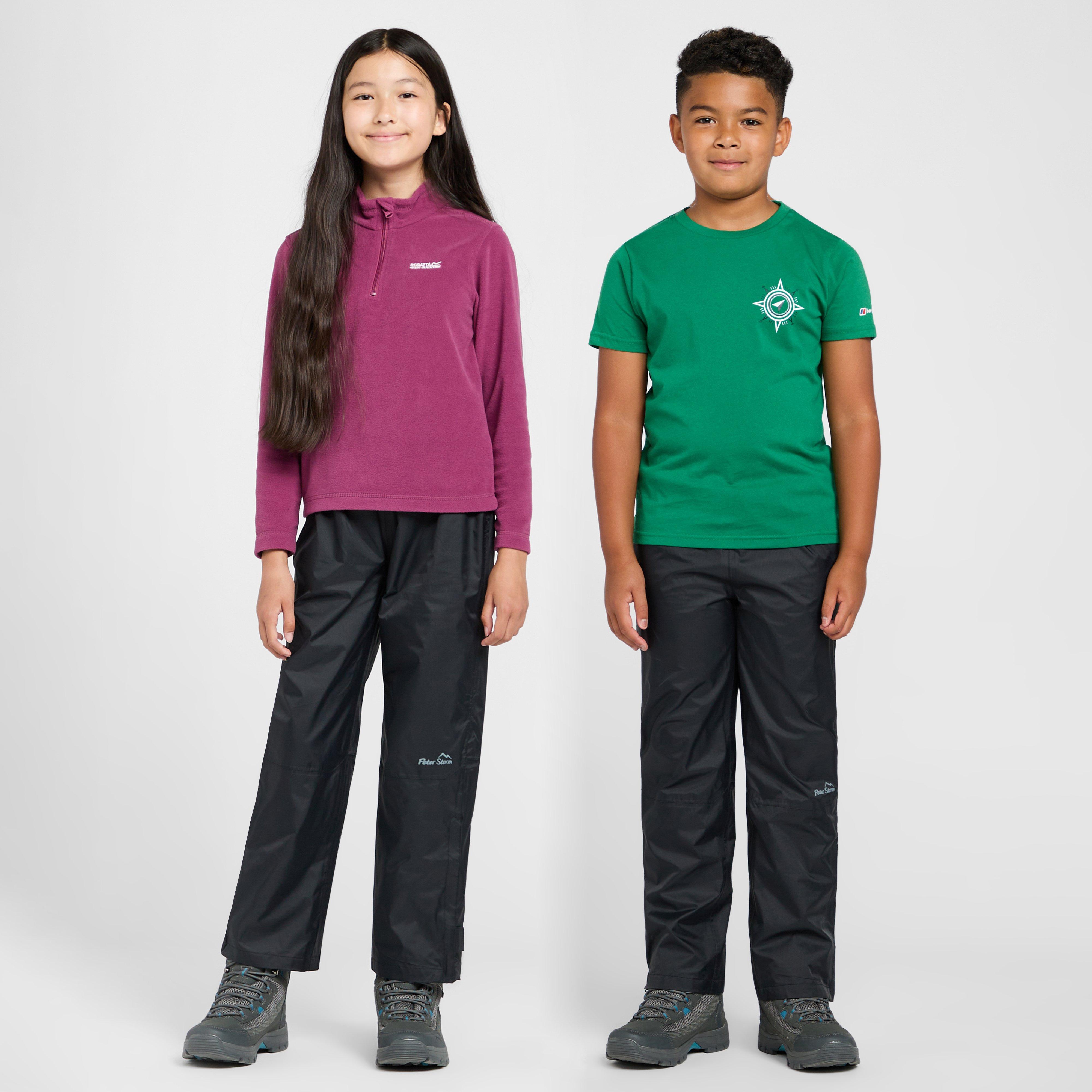 Kids Waterproof Overtrousers Black