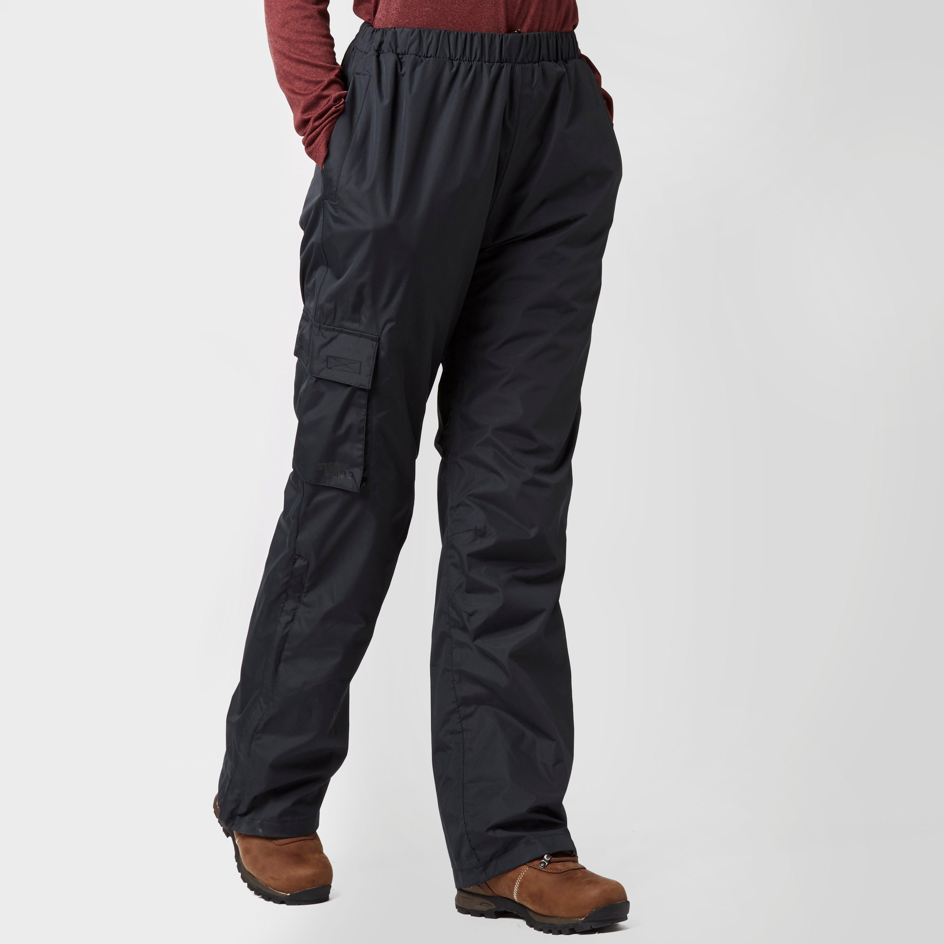 Womens Storm Waterproof Trousers Black