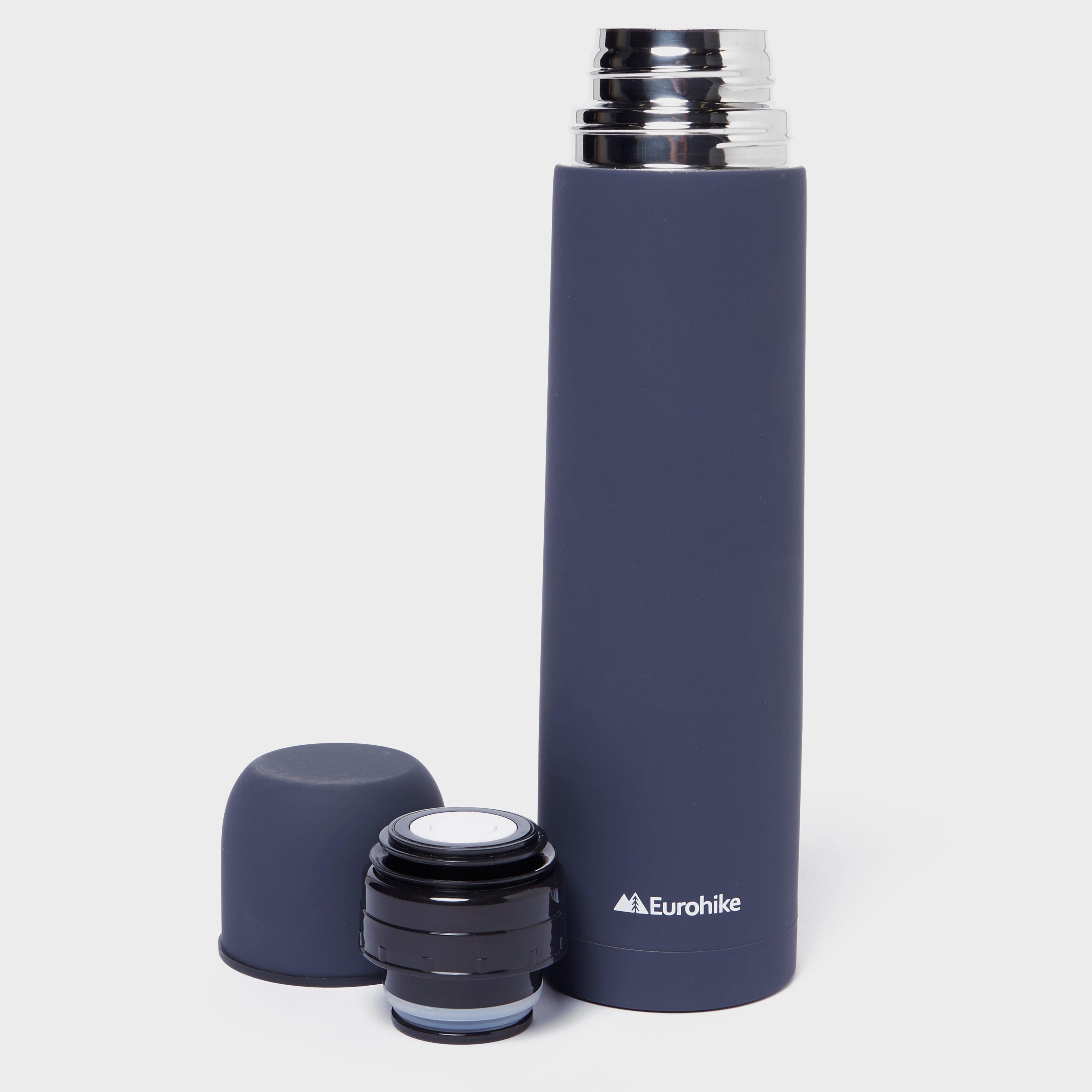 Rubberised Flask Navy 1L