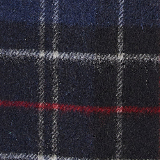 Tartan Lambswool Scarf Navy