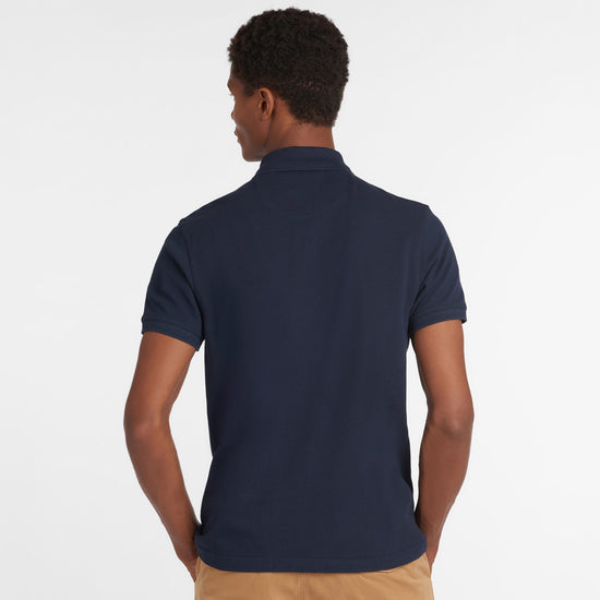 Mens Sports Mix Polo Shirt New Navy