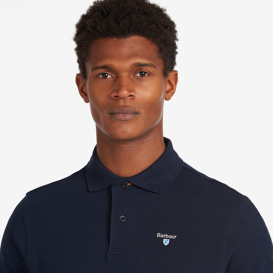 Mens Sports Mix Polo Shirt New Navy