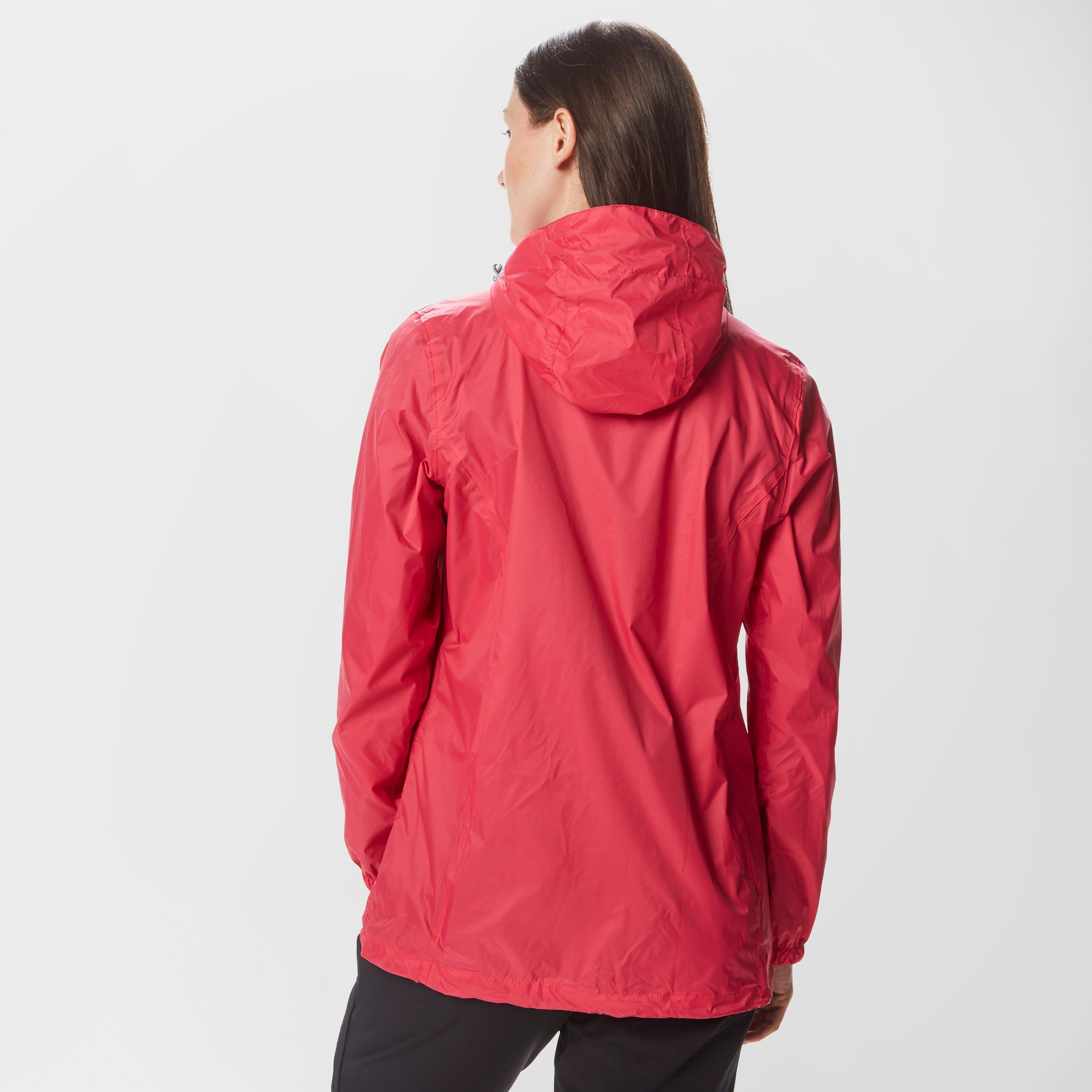 Womens Packable Hooded Jacket Pink