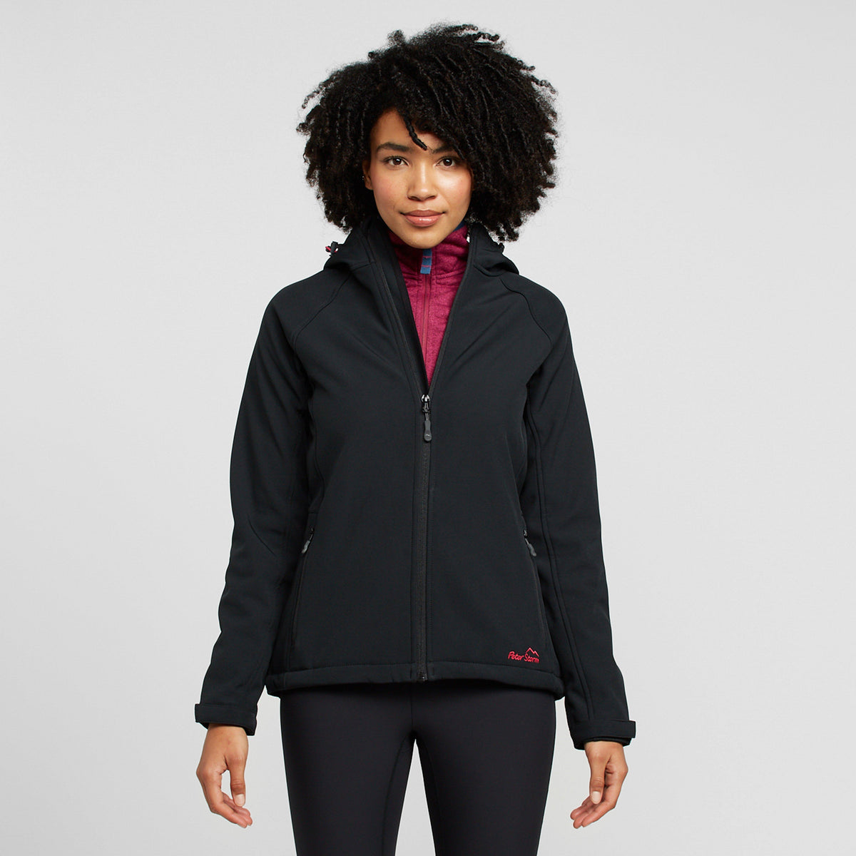Womens Hooded Softshell Jacket II Black