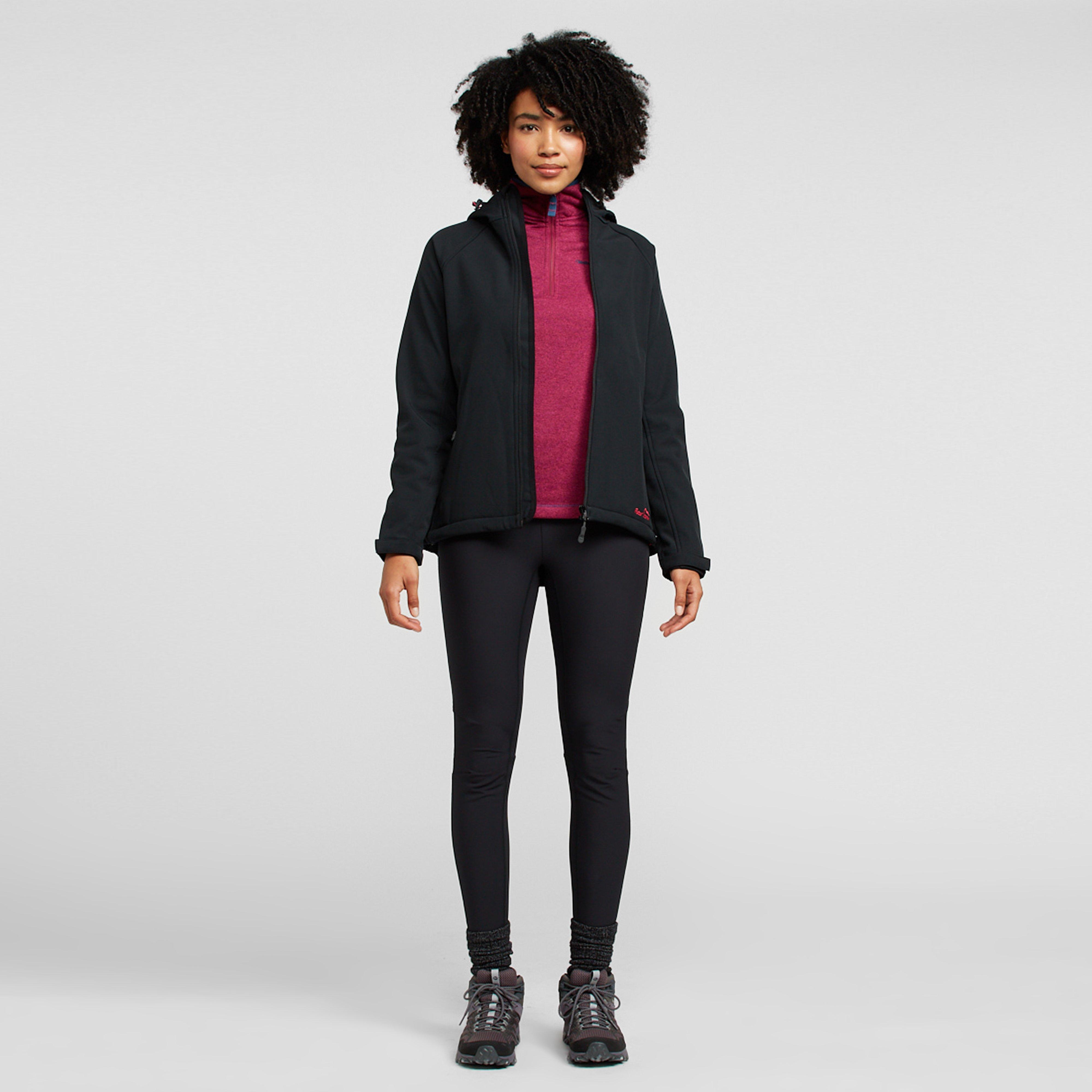 Womens Hooded Softshell Jacket II Black