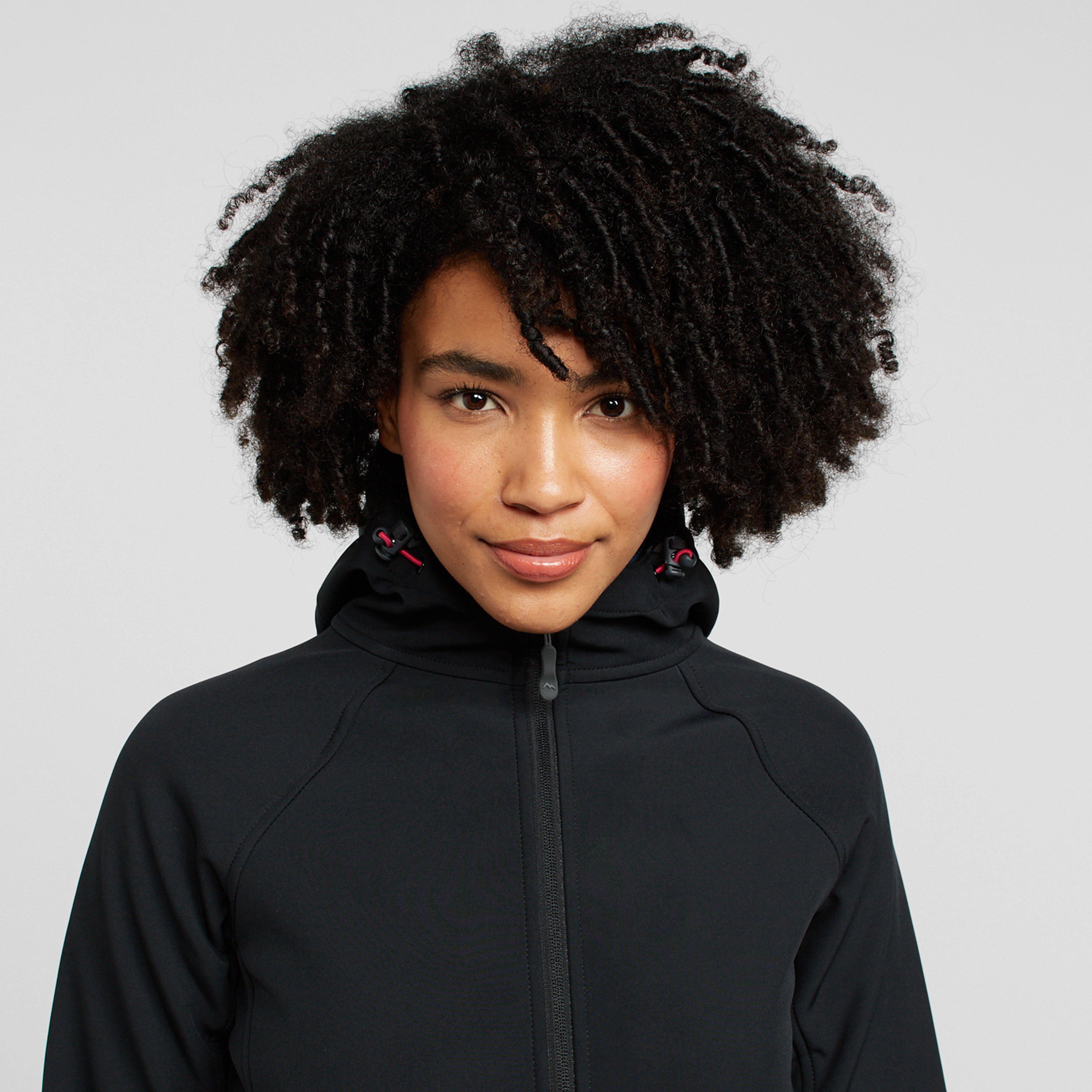 Womens Hooded Softshell Jacket II Black
