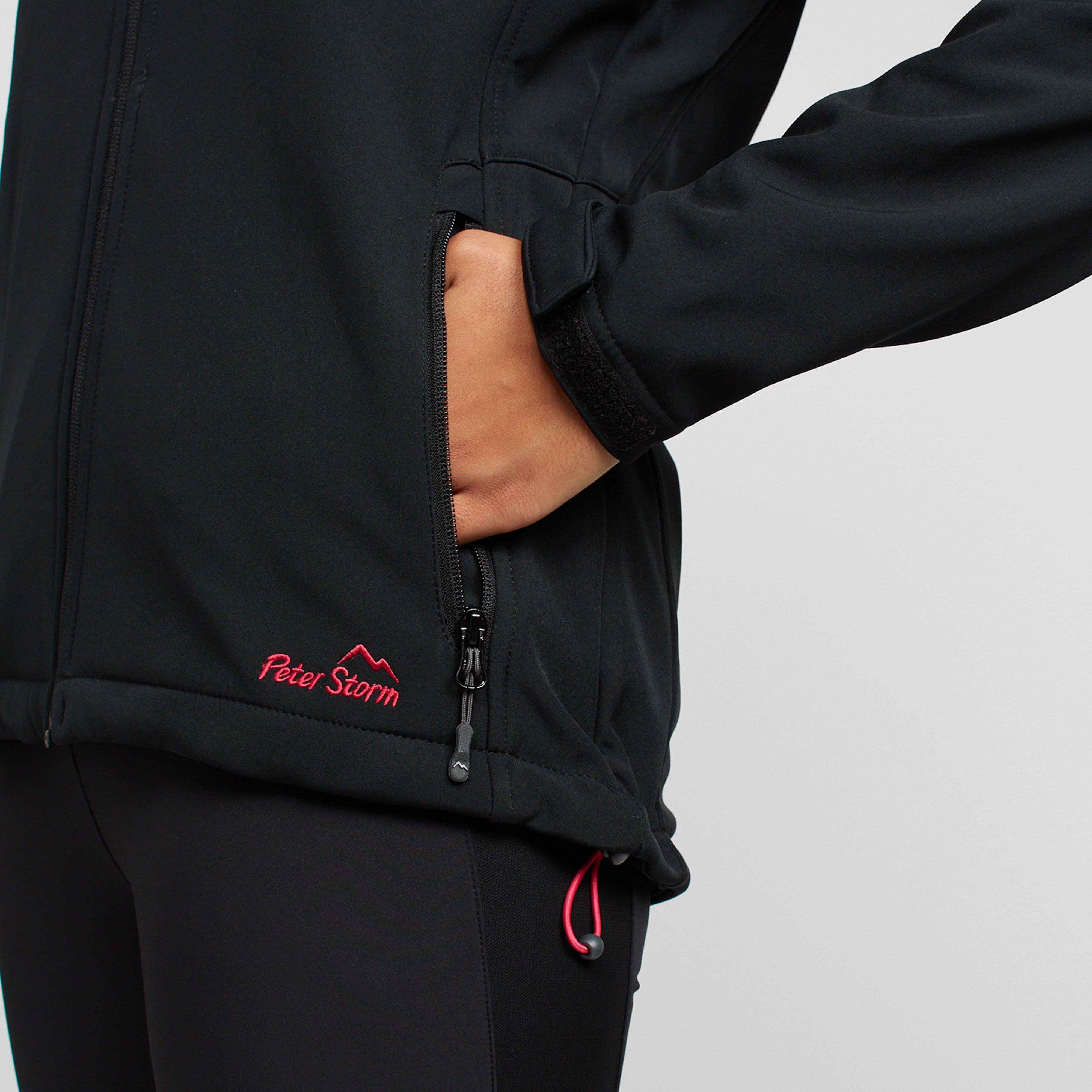 Womens Hooded Softshell Jacket II Black