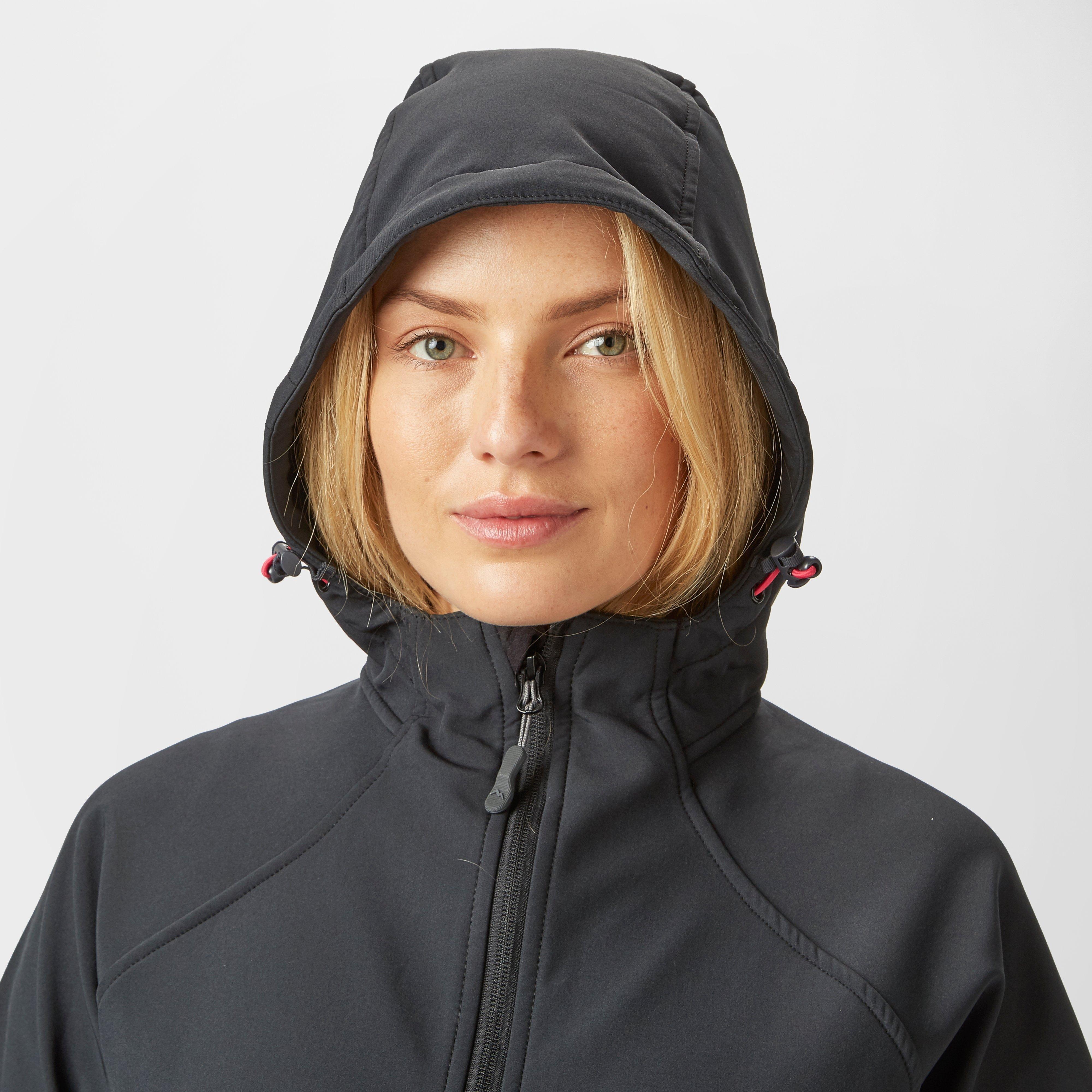 Womens Hooded Softshell Jacket II Black