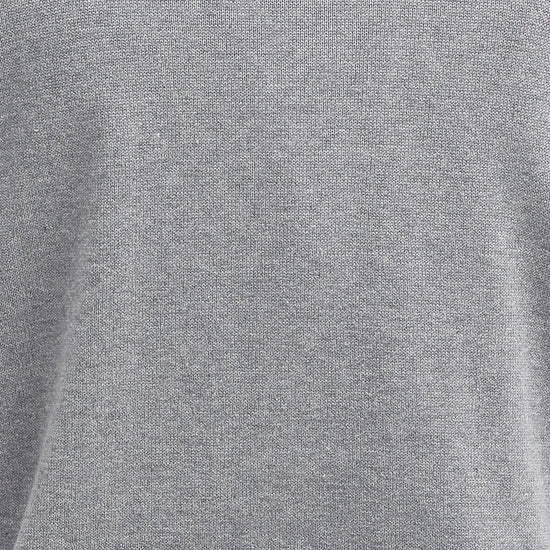 Mens Cotton Half Zip Grey Marl