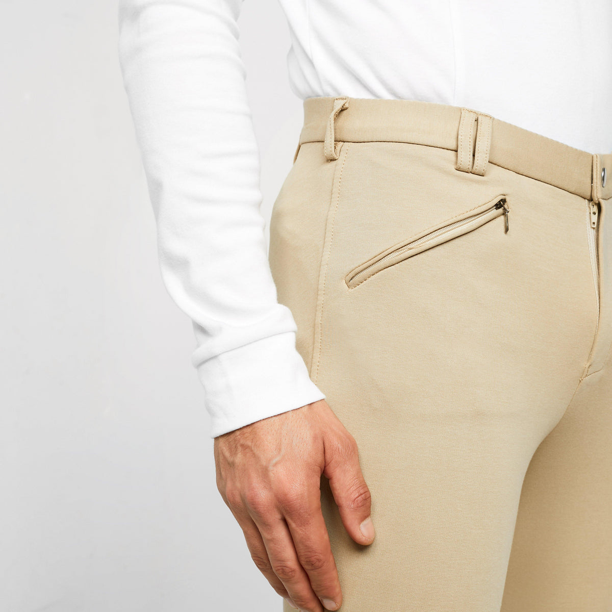 Mens SaddleHugger Breeches Beige