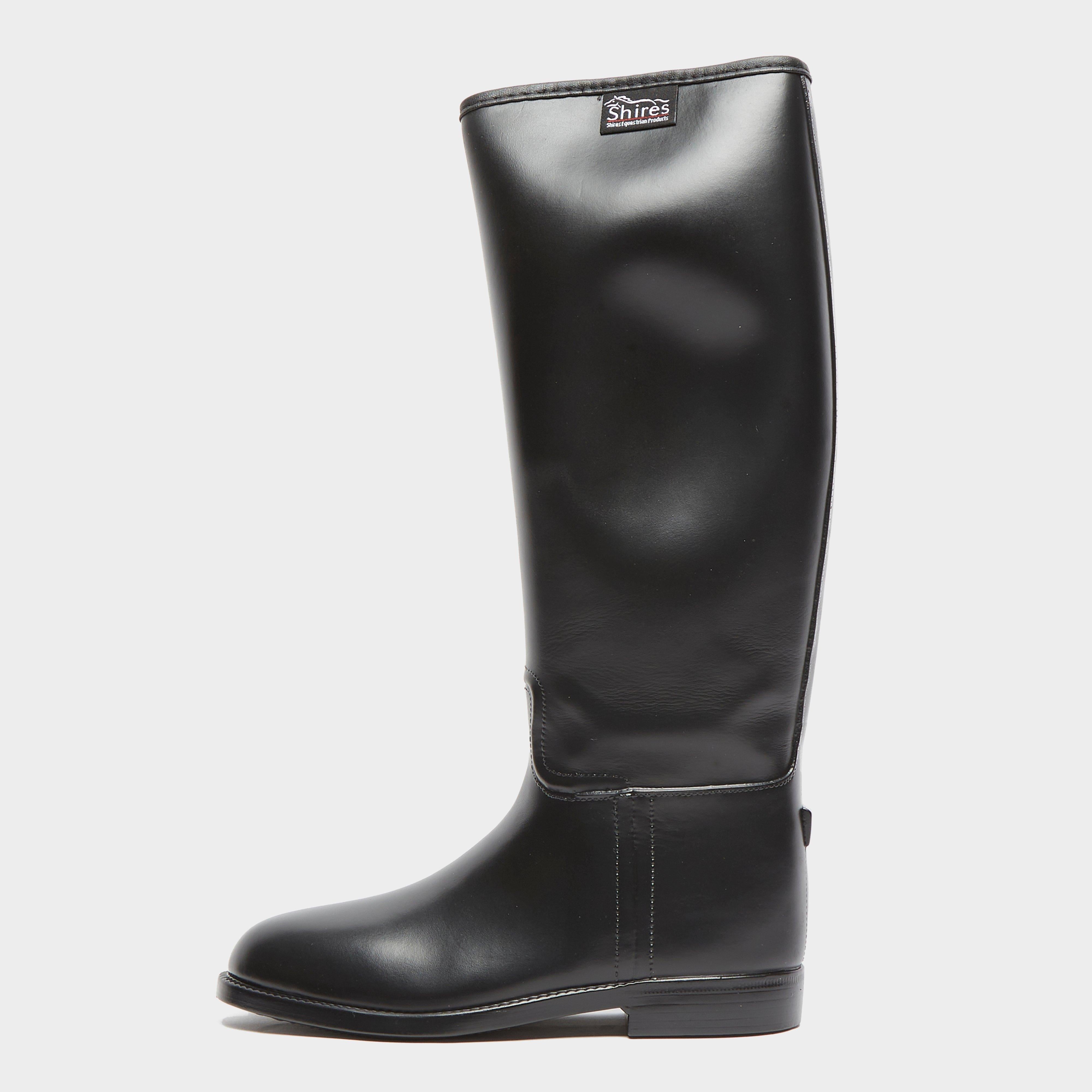 Childs Long Rubber Riding Boots Black