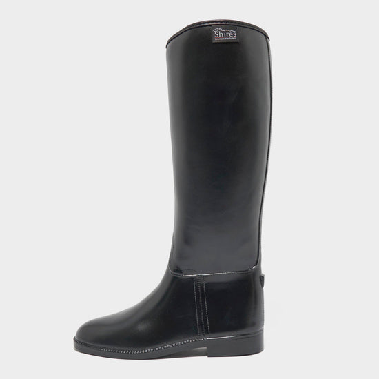 Ladies Long Rubber Boots Black