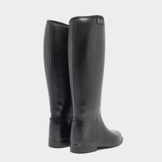 Ladies Long Rubber Boots Black