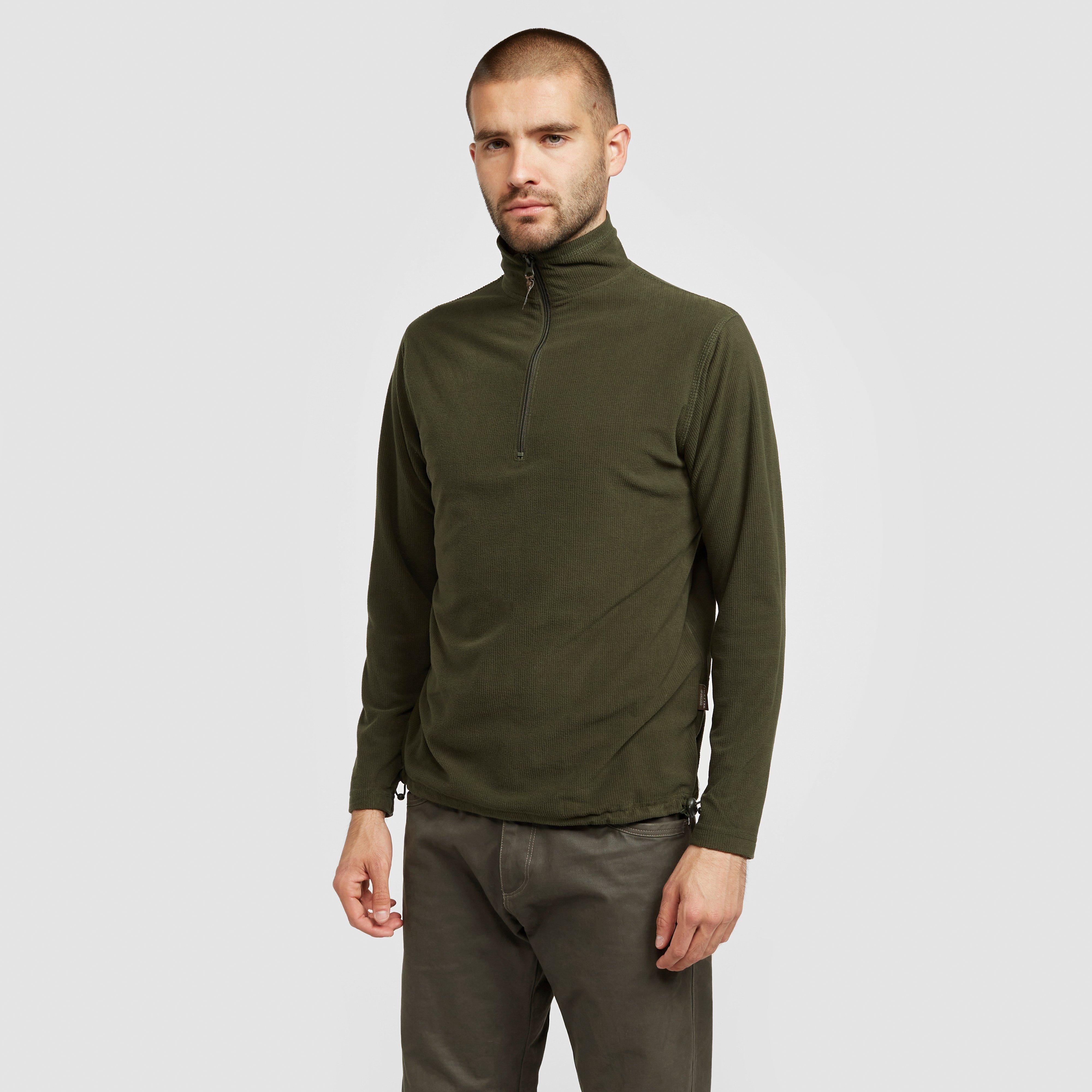 Mens Lightweight Fleece Top Green