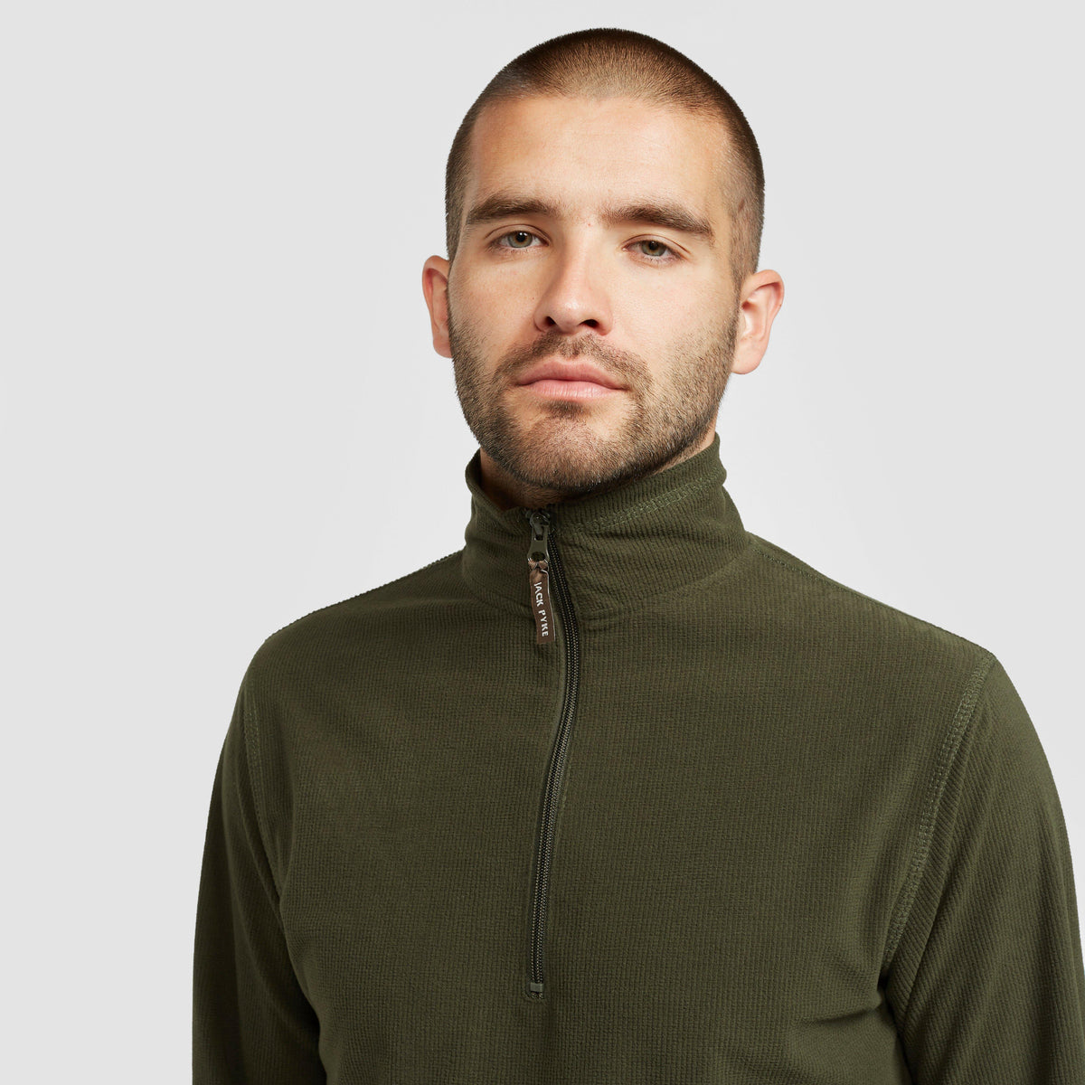 Mens Lightweight Fleece Top Green