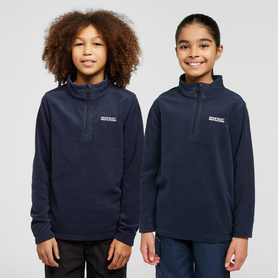Kids Hot Shot II Lightweight Half Zip Fleece Navy