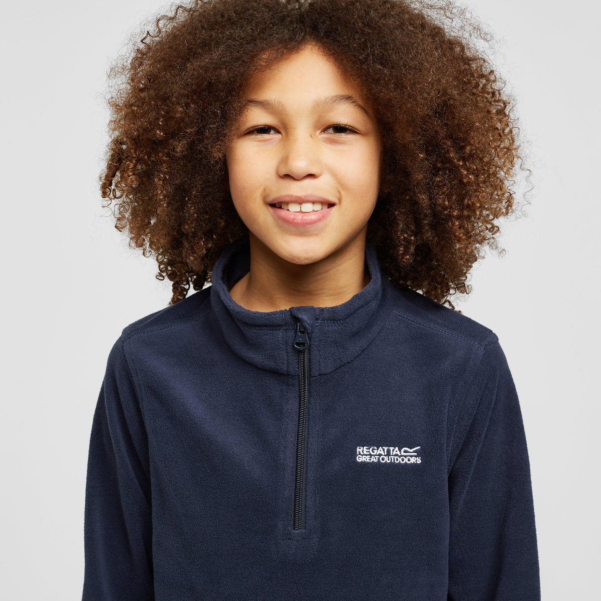 Kids Hot Shot II Lightweight Half Zip Fleece Navy