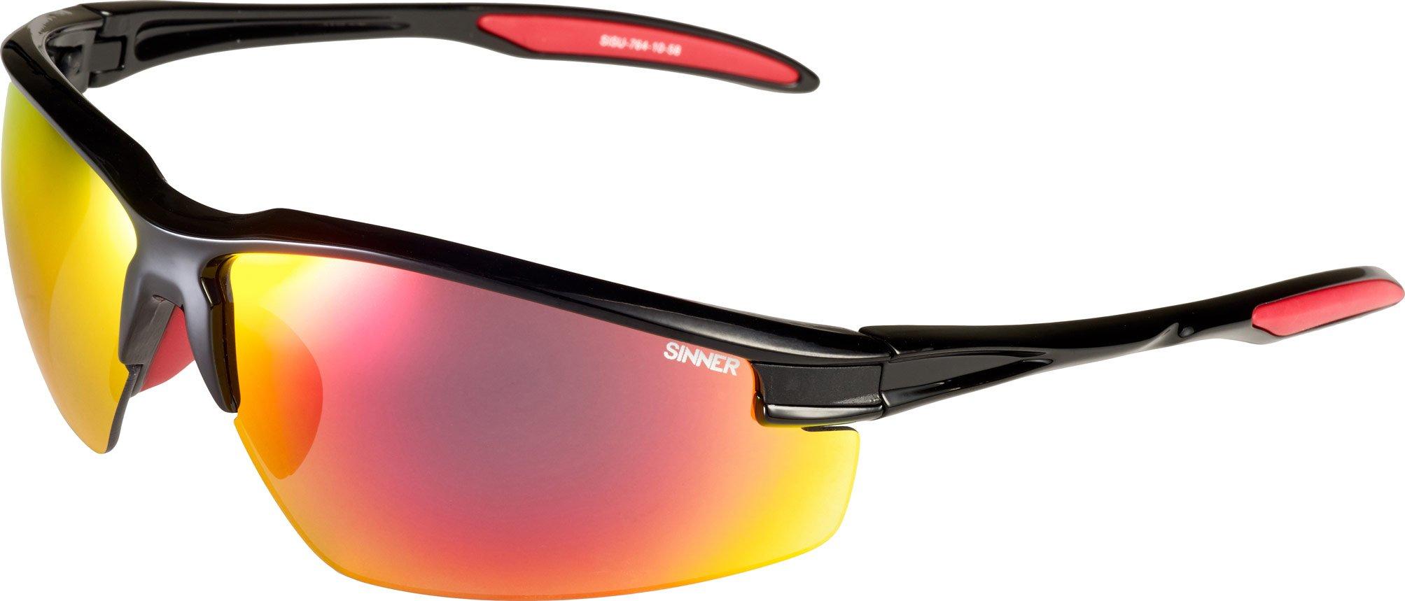 Granite Sunglasses Black Red Mirror Lens