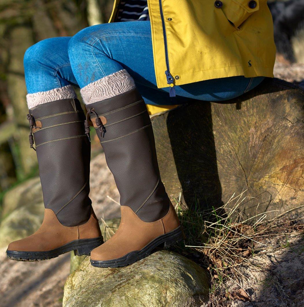 Womens Derbyshire Fur Lined Boots Brown