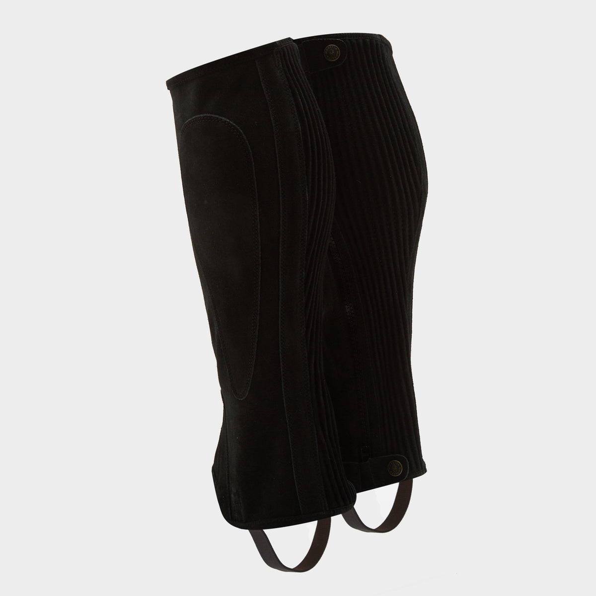 Adults Suede Half Chaps Black