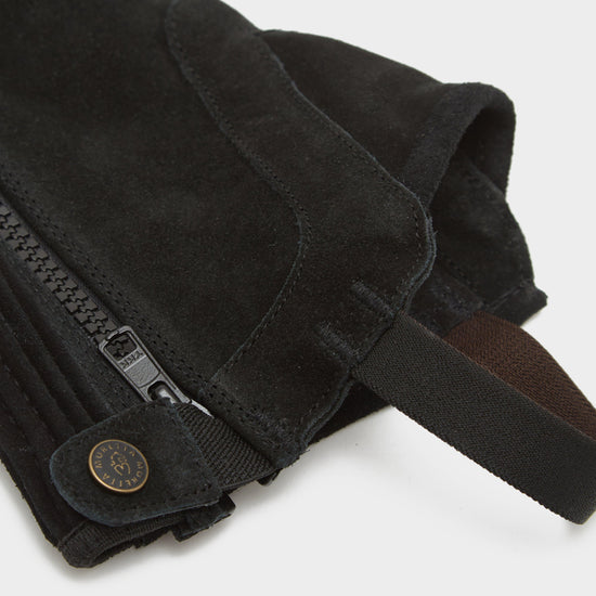 Adults Suede Half Chaps Black