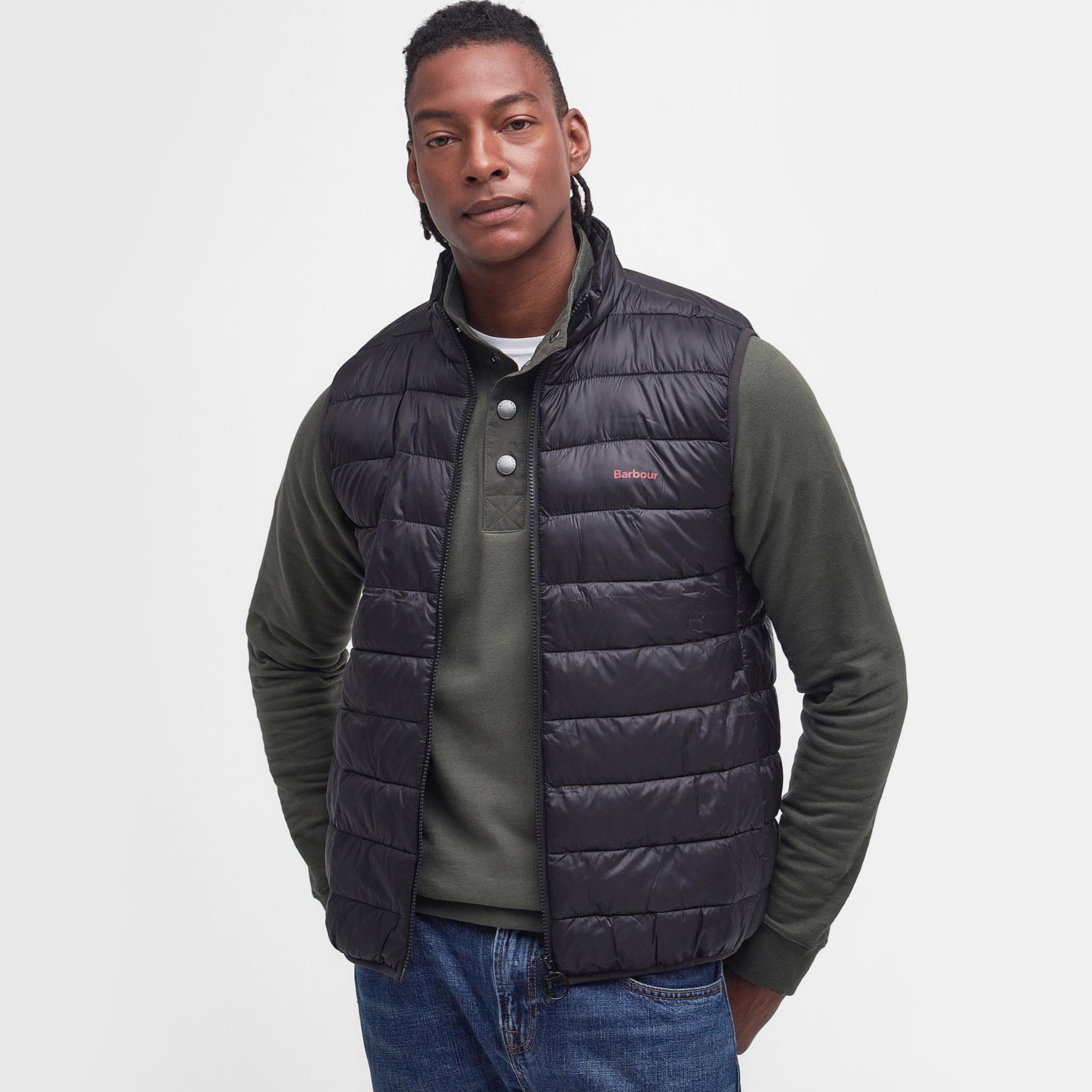 Mens Bretby Quilted Gilet Black