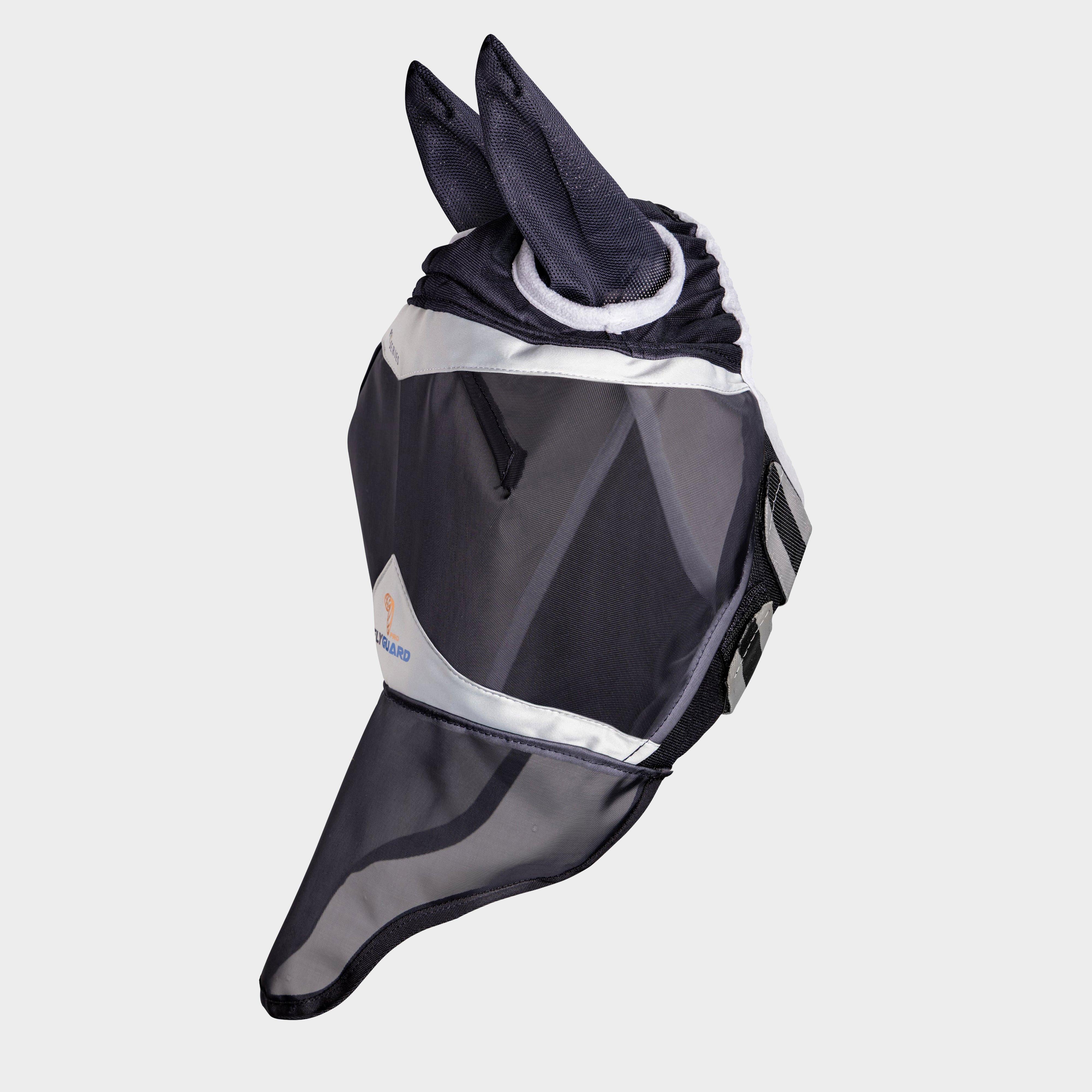 Fine Mesh Fly Mask With Ears And Nose Black