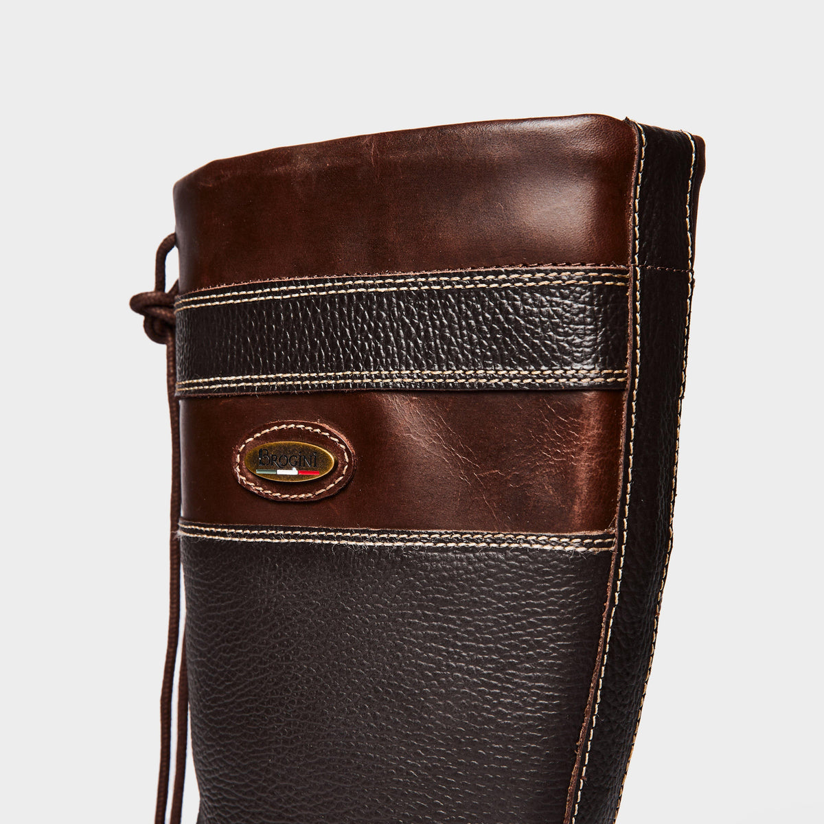 Womens Warwick Pull On Wide Calf Country Boots Brown