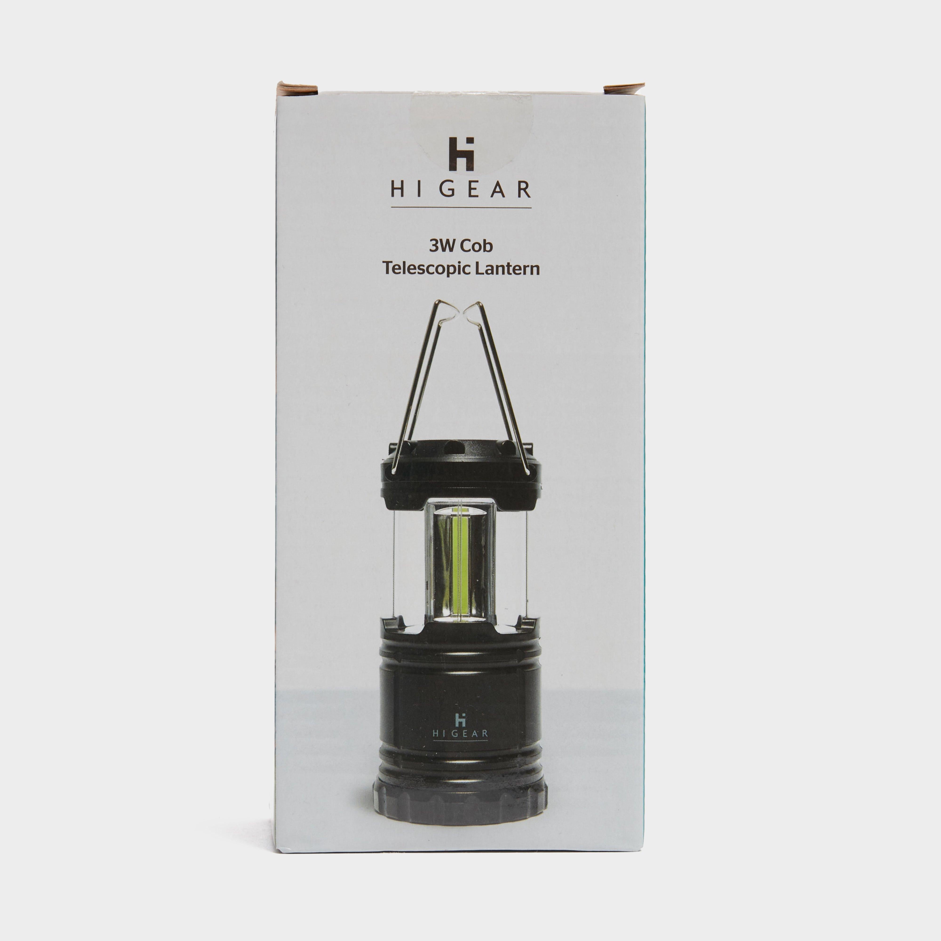 3W Cob Telescopic Lantern Black