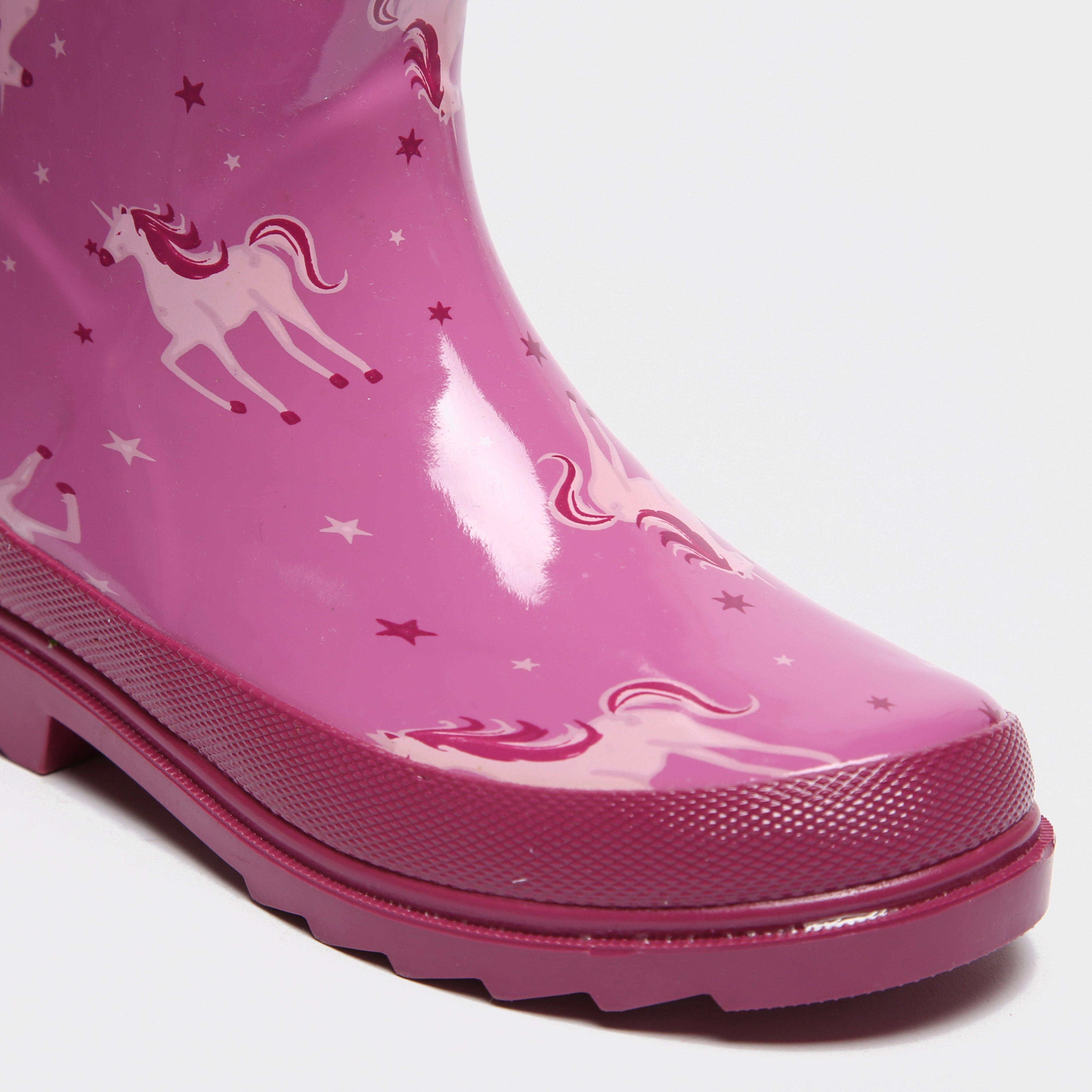 Kids Minnow Wellington Boots Unicorn