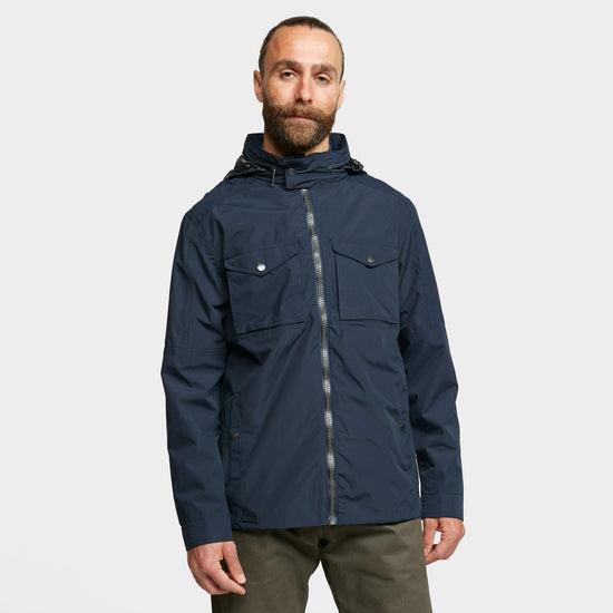 Mens Haldor Waterproof Jacket Navy
