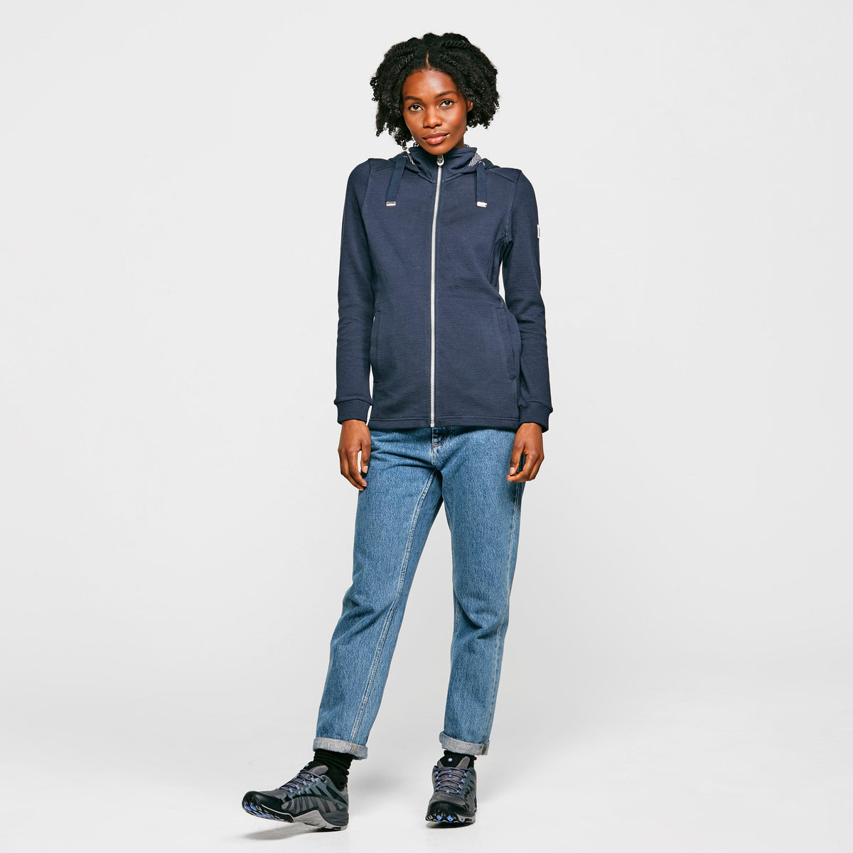 Womens Ramana Hooded Fleece Navy