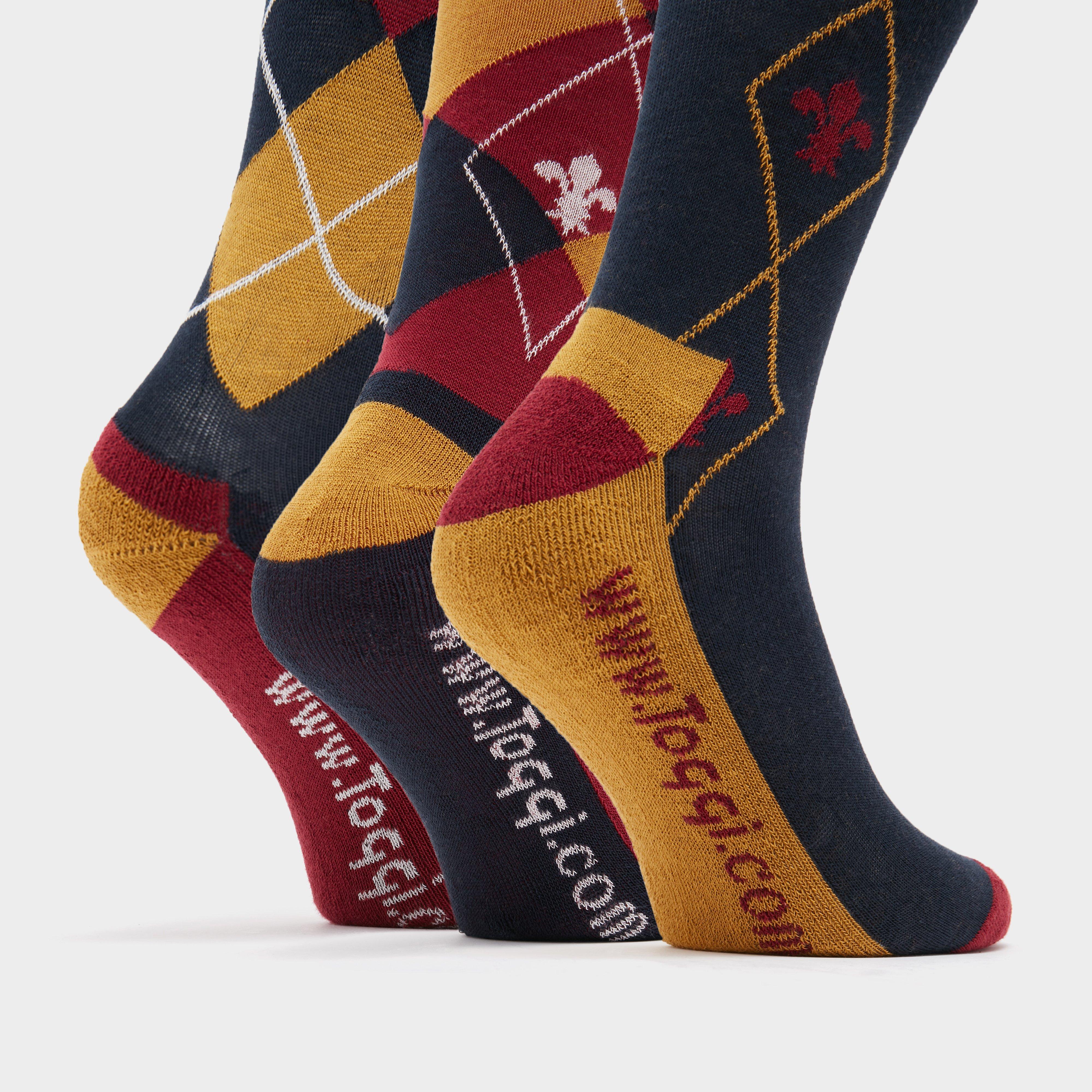 Ladies 3 Pack Chestermere Socks Navy