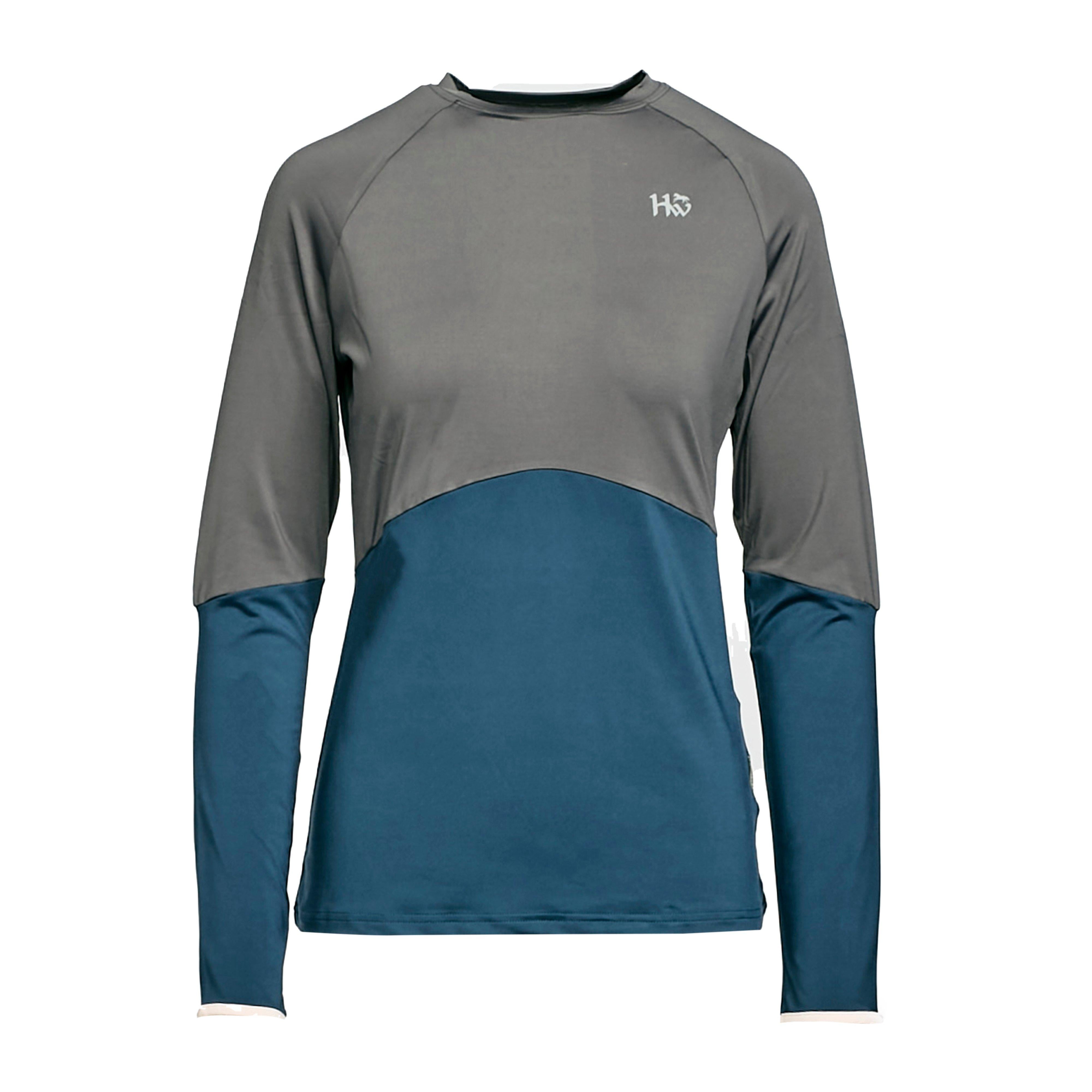 Womens Jade Crew Neck Technical Base Layer Blue/Grey