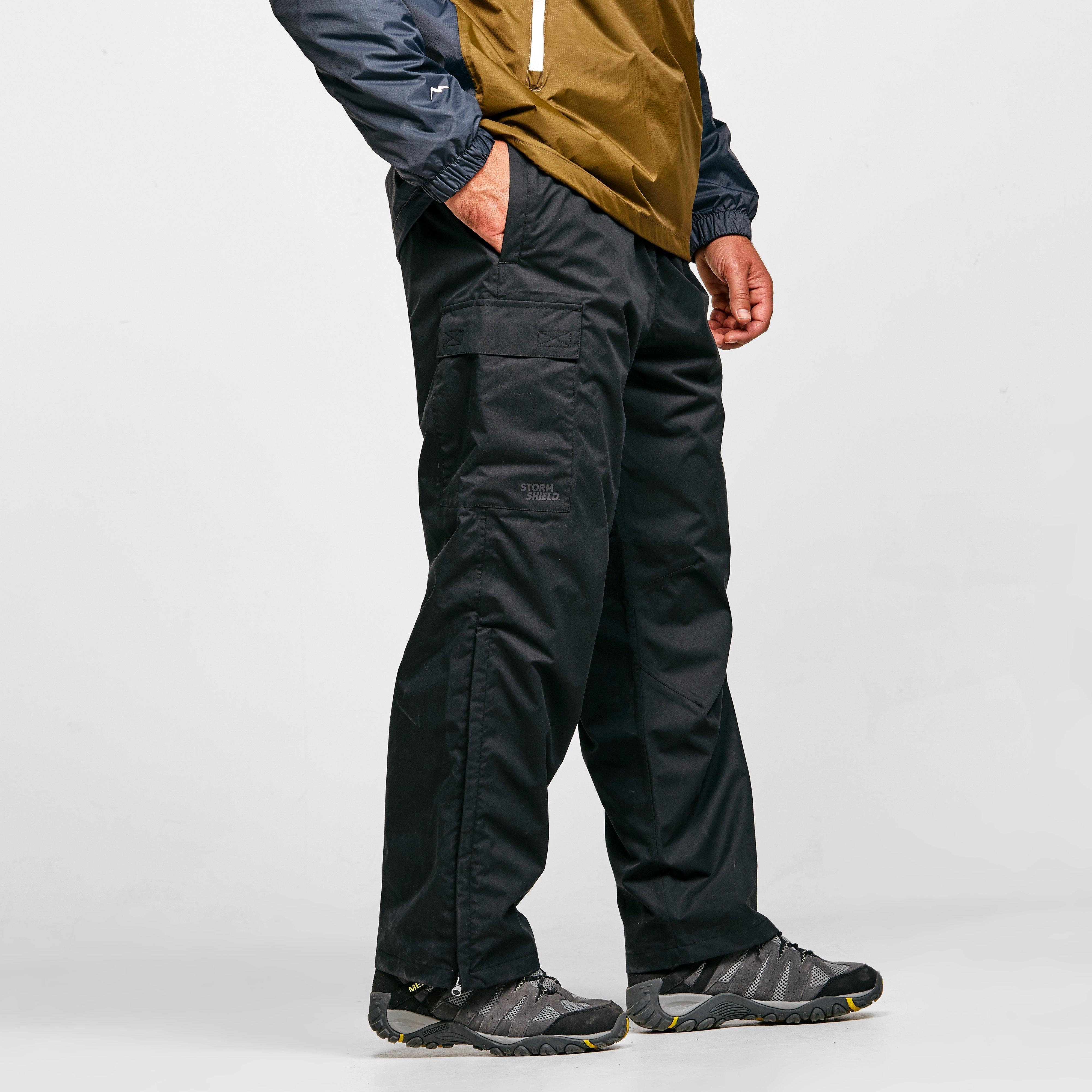 Mens Storm Waterproof Insulated Trousers Black