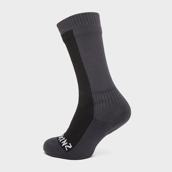 Waterproof Cold Weather Mid Length Socks Black