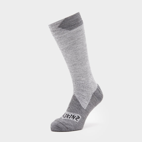 Waterproof All Weather Mid Length Socks Grey