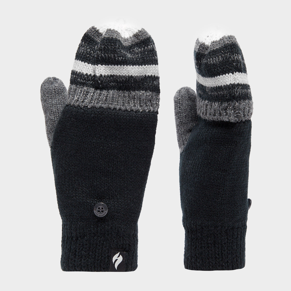 Ladies Bronte Converter Mittens Black/Grey